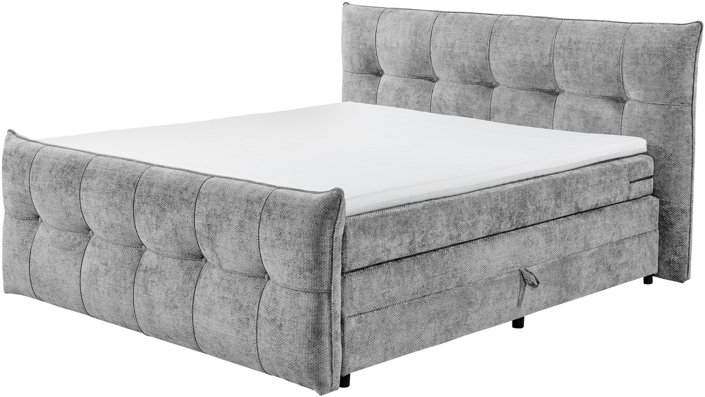 ED EXCITING DESIGN Boxspringbett »Gallina«, mit Bettkasten, inkl. Topper