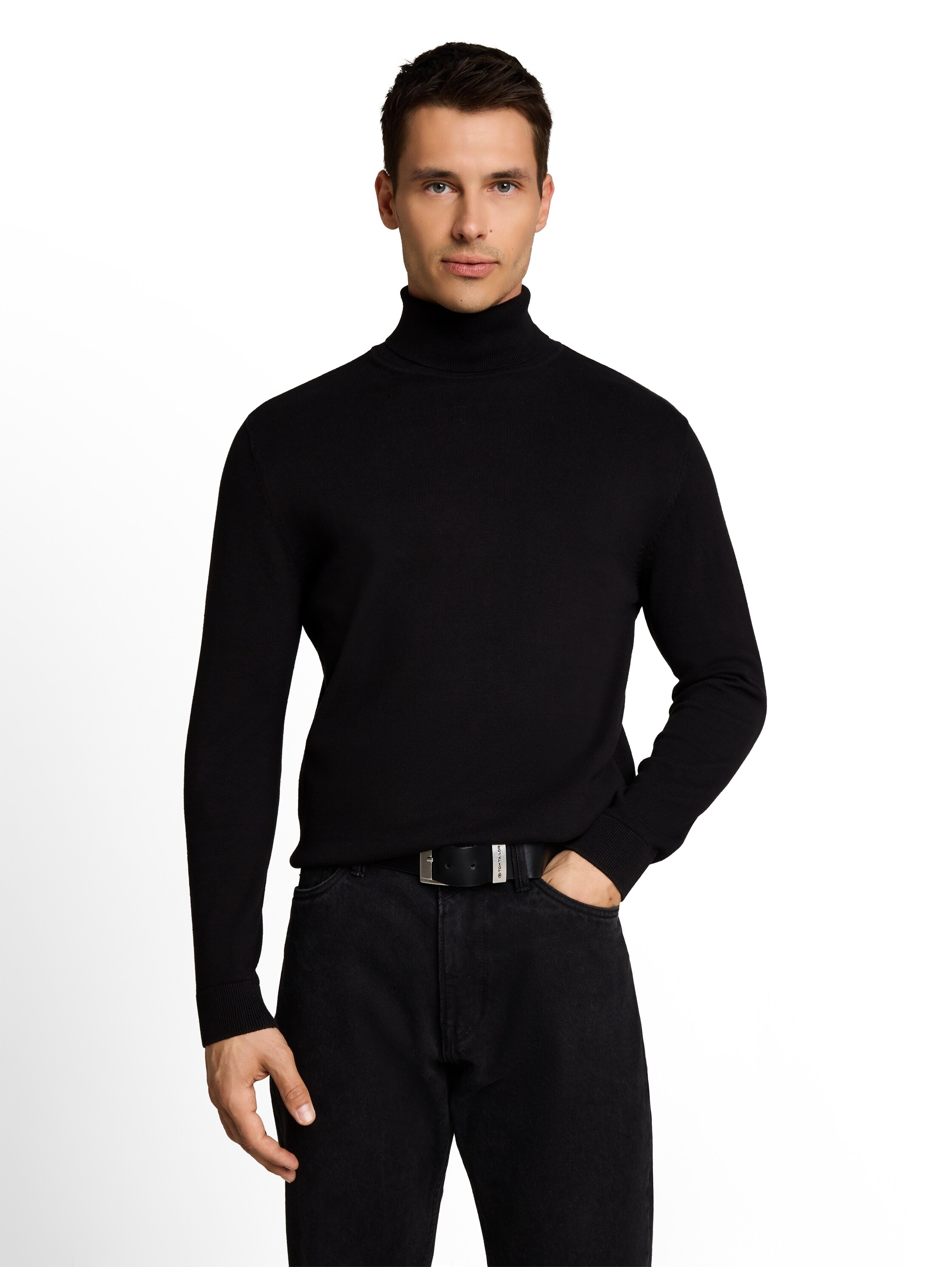 Image of TOM TAILOR Rollkragenpullover im Strick-Design