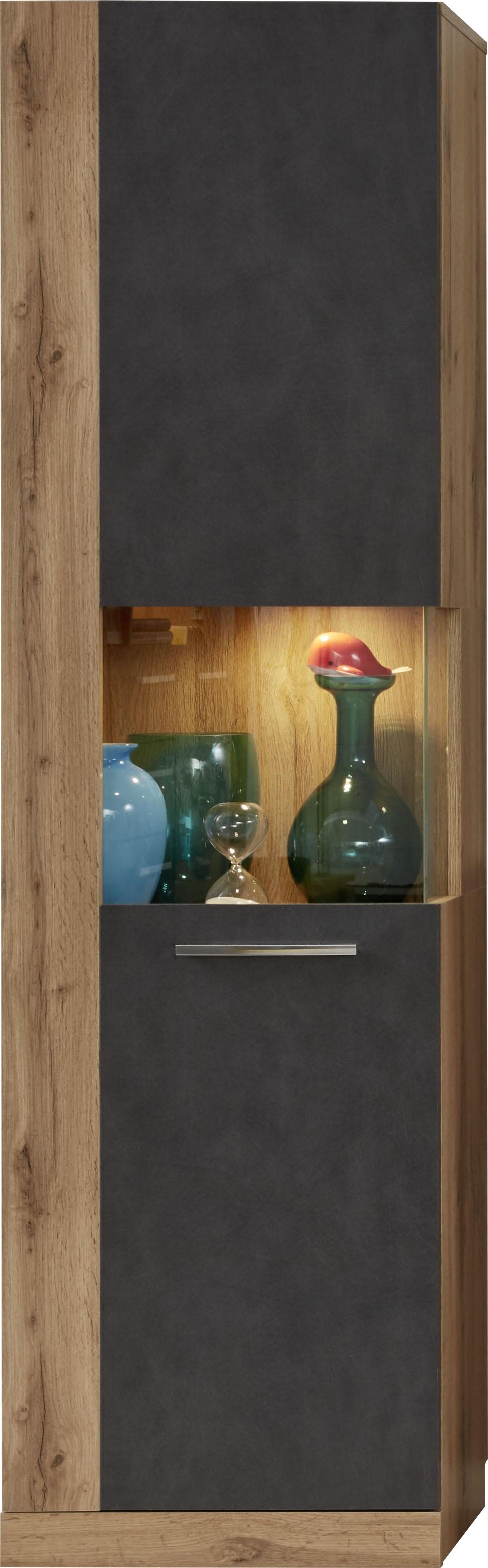 Image of trendteam Vitrine »Rock«, trendiges pflegeleichtes Design, Beleuchtung optional, vielseitig kombinierbar bei Ackermann Versand Schweiz