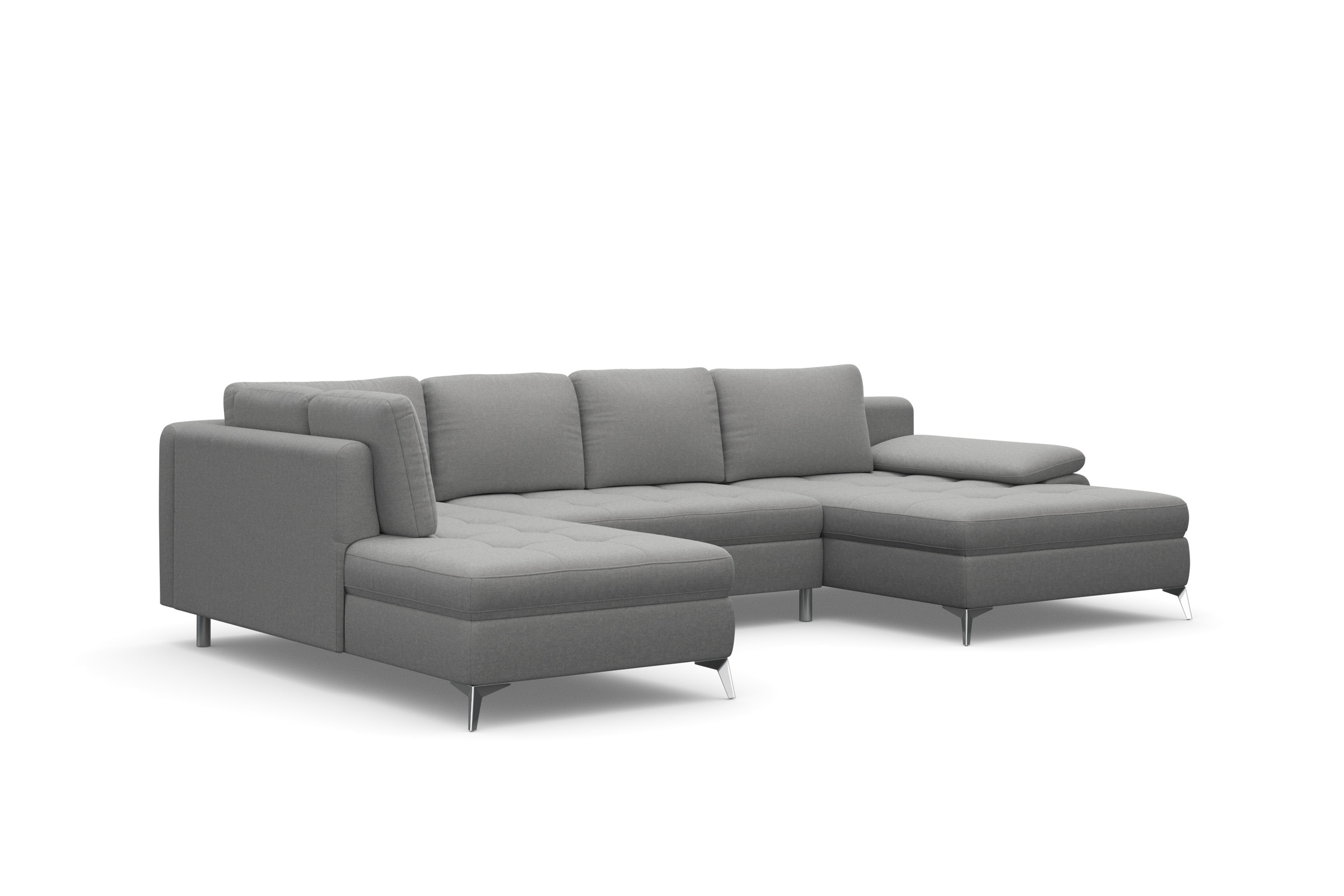 sit&more Wohnlandschaft »Latigo U-Form«, mit Recamiere, wahlweise mit Bettfunktion und Bettkasten