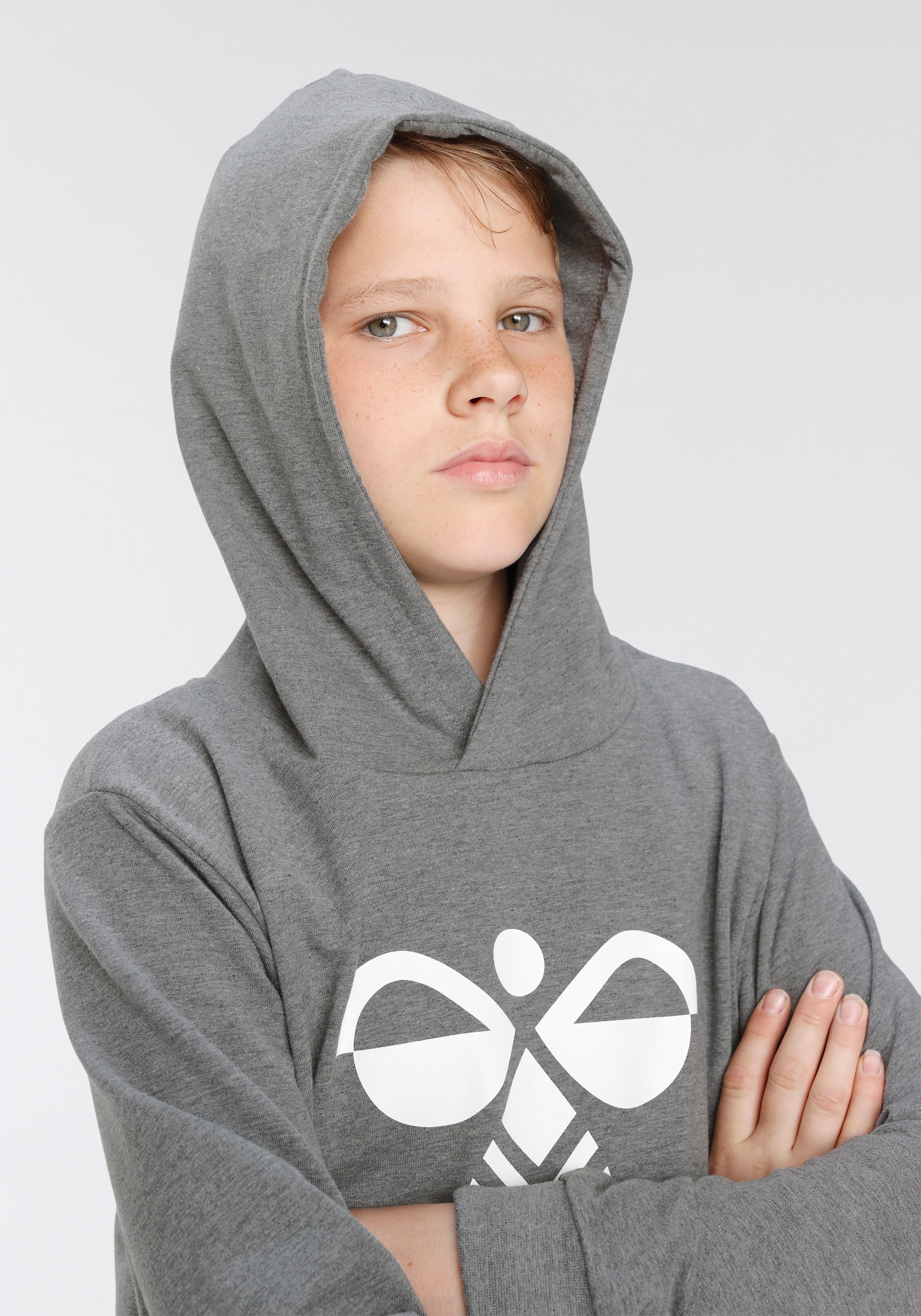 hummel Kapuzensweatshirt »HMLCUATRO HOODIE - für Kinder«, (1 tlg.), für Kinder