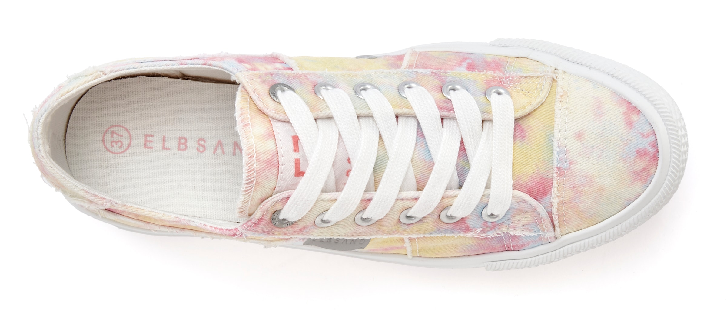 Elbsand Sneaker »Schnürschuh,«, Schnürhalbschuh, Freizeitschuh aus Textil, Used-Look VEGAN