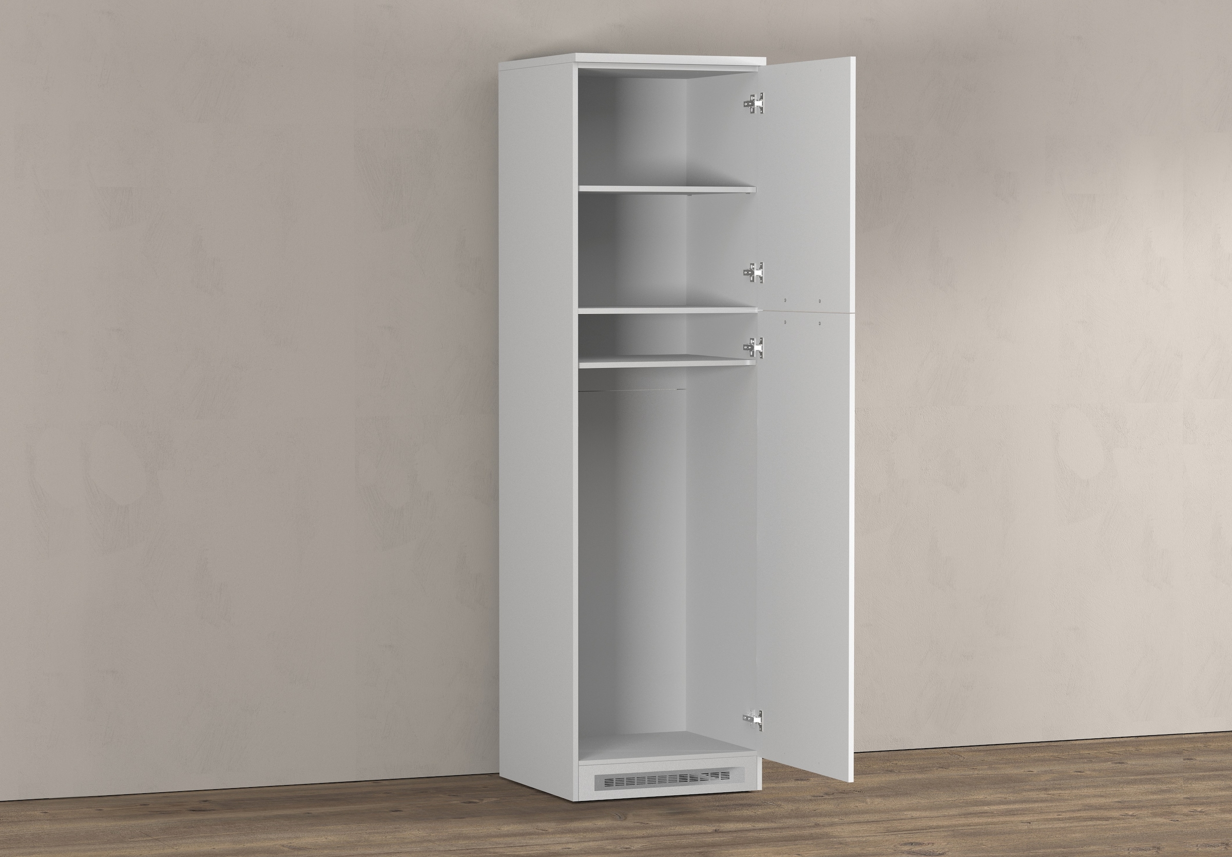 KOCHSTATION Armoire réfrigérée encastrable »Luna, Kühlschrank-Umbau, Einbauschrank für Kühlschrank, Made in Italy« B/T/H: 60×60×214,5 cm, für zwei Kühlschrankhöhen vorbereitet
