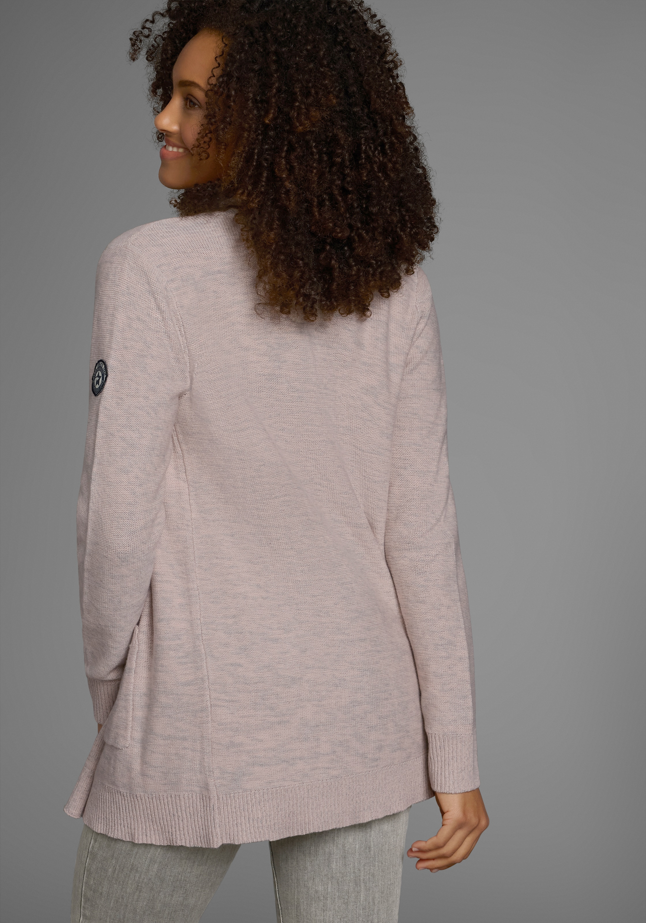 KangaROOS Strickjacke , in melierter Optik