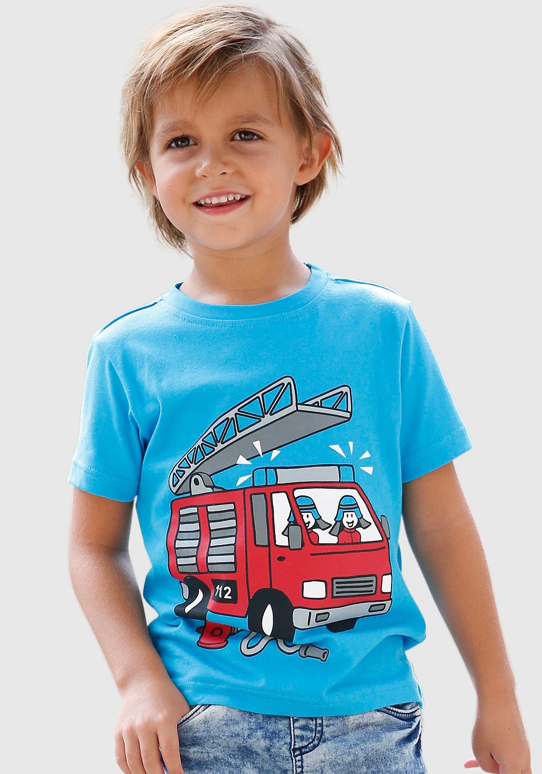 KIDSWORLD T-Shirt Auto auf versandkostenfrei »FEUERWEHR«