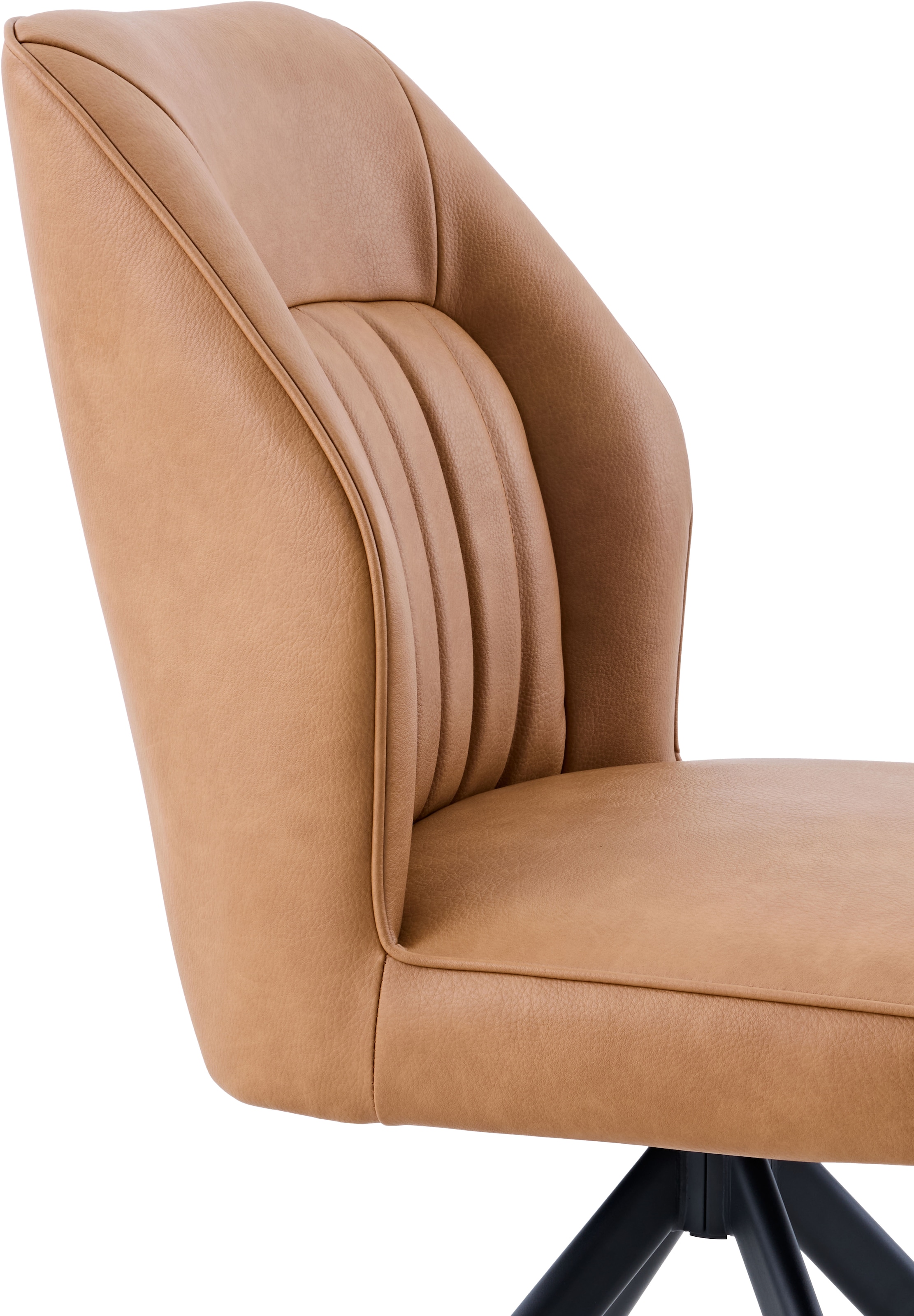 HELA Chaise à 4 pieds »PRIZZI« (Ensemble) 1 cuis4-Fuss, 360° drehbar, Gestell oval, gepolstert, Lederoptik