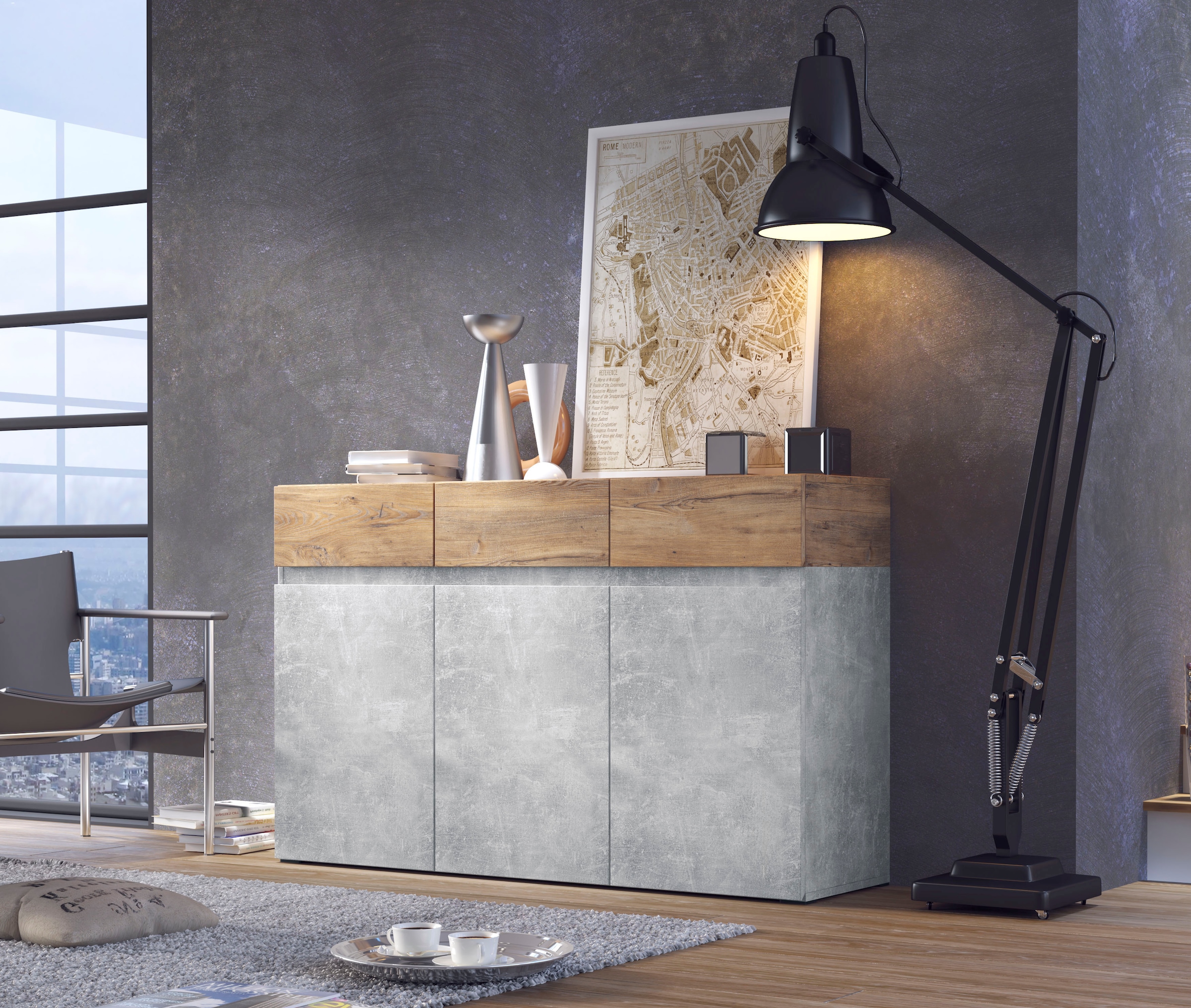 Image of Home affaire Sideboard "Rimini" Breite 135 cm
