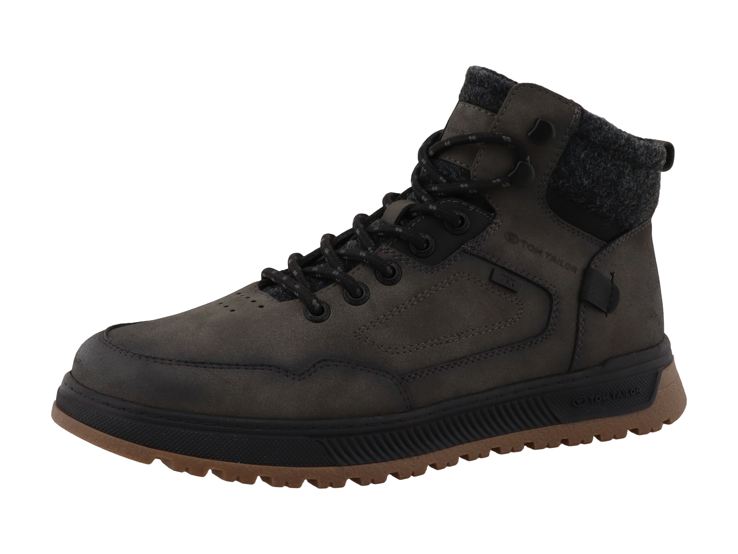 Image of TOM TAILOR Schnürboots Herbstboots mit Ziernähten und Logoschriftzug