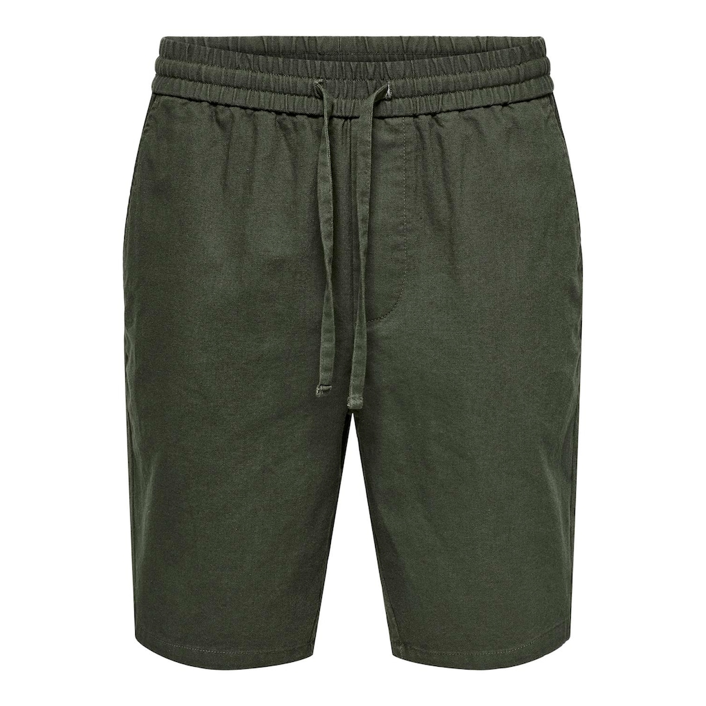 ONLY & SONS Shorts »ONSLINUS 0007 COT LIN SHORTS NOOS«