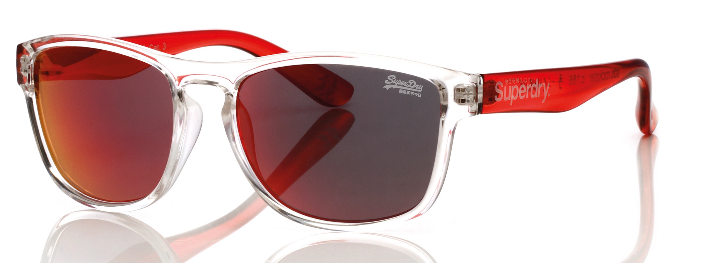 Superdry Sonnenbrille "Modell 996056" Form Karree/Eckig, Logoschriftzug auf Bügel, Injectionfassung