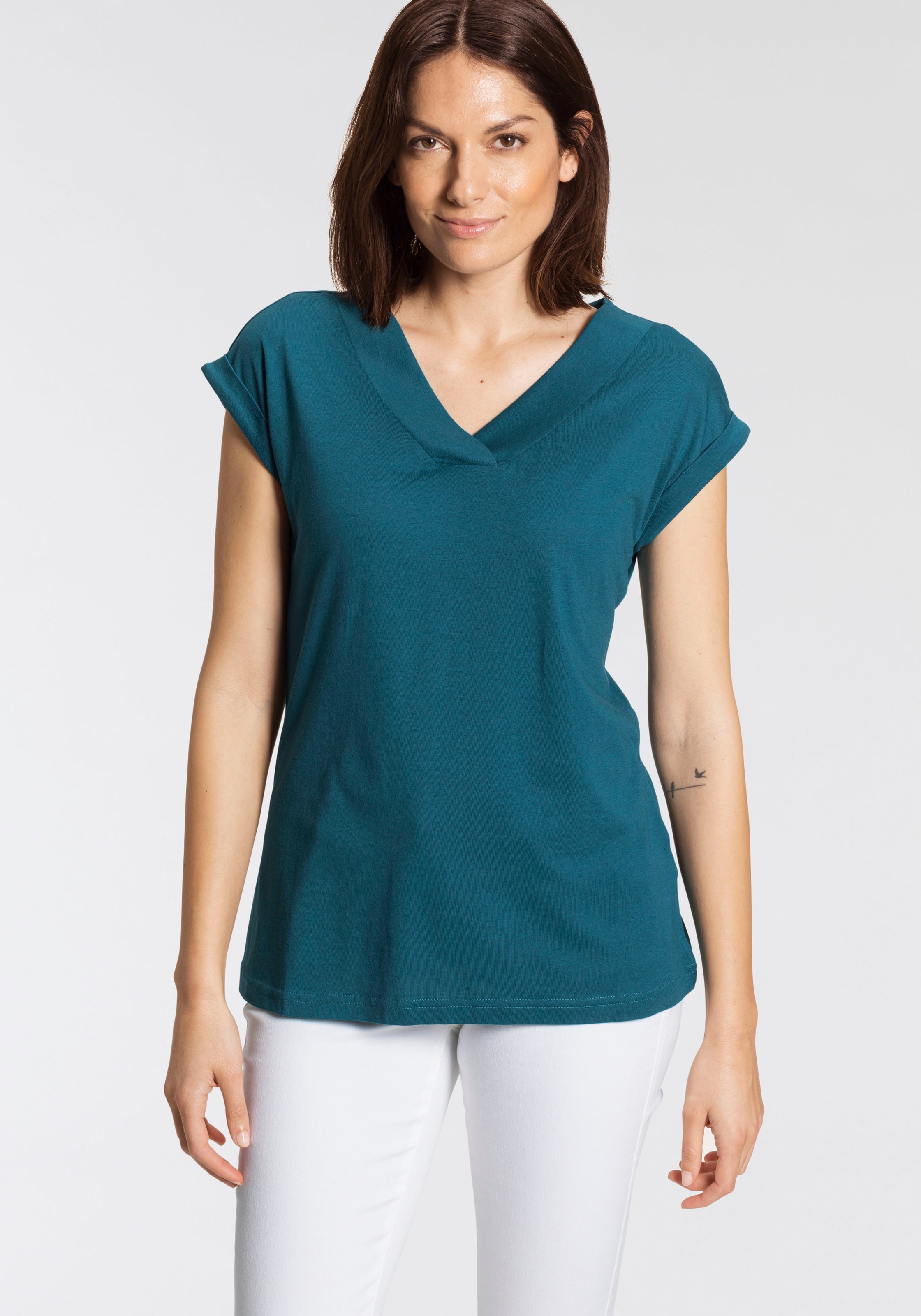 Image of Boysen's V-Shirt, mit breiter Blende bei Ackermann Versand Schweiz