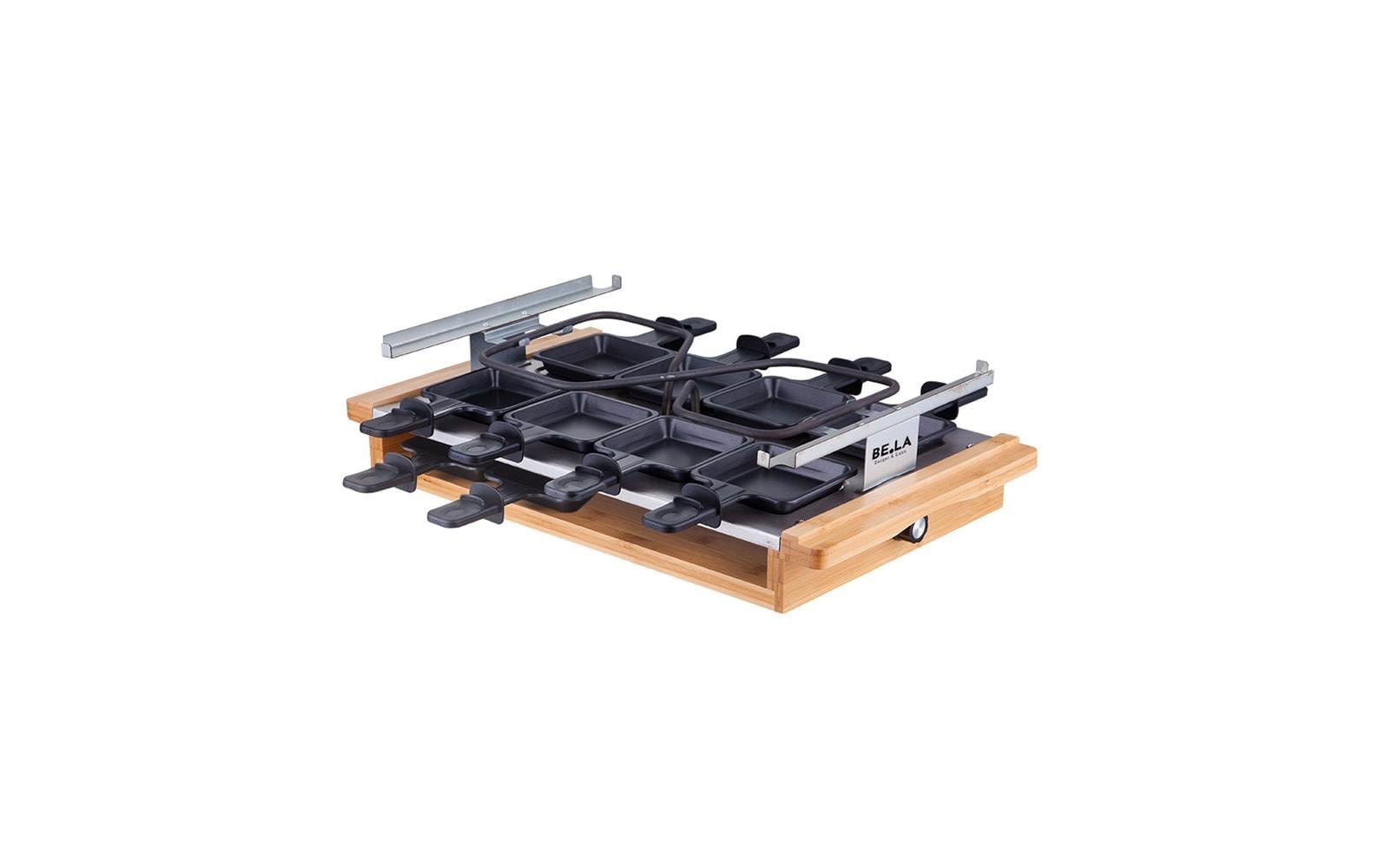   Raclette »Berger Lanz Bamboo 8 Personen« 8 cuis Raclettepfännchen 1.200 W Gril à raclette compact pour soirées conviviales