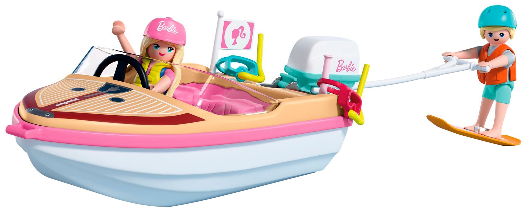 Playmobil® Jeu de construction »PLAYMOBIL x Barbie™ Abenteuerboot (72122), Barbie™« Made in Europe