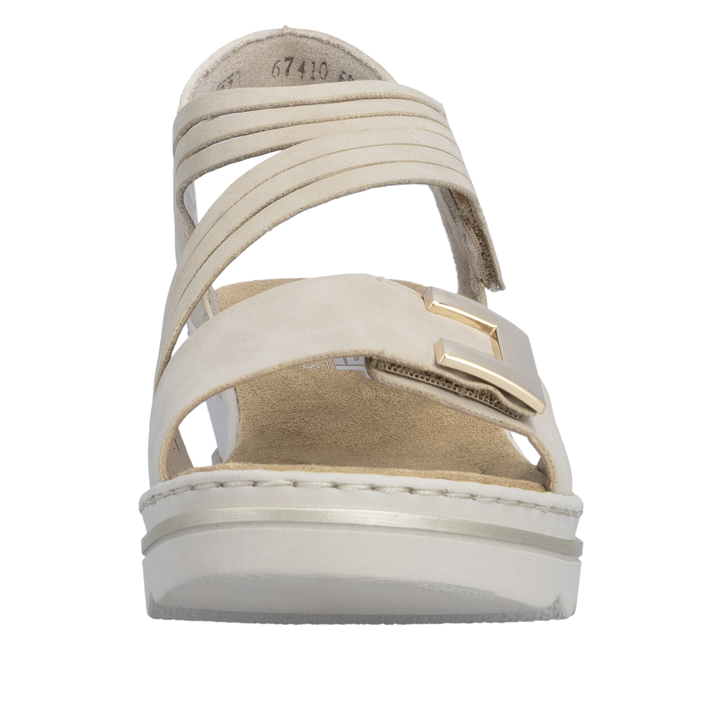 Rieker  Chaussure à scratch, chaussure d'été, chaussure de vacances avec brides asymétriques