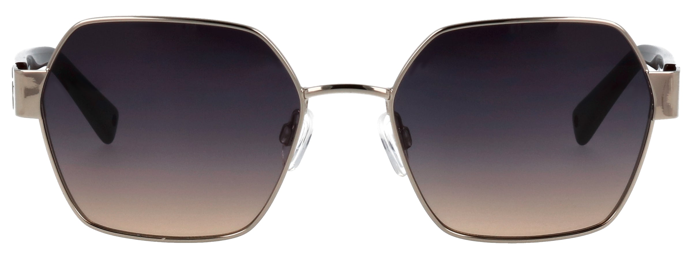 BRENDEL eyewear Sonnenbrille »Modell 905065« Form Hexagon, Logoschriftzug auf Bügel, Metallfassung