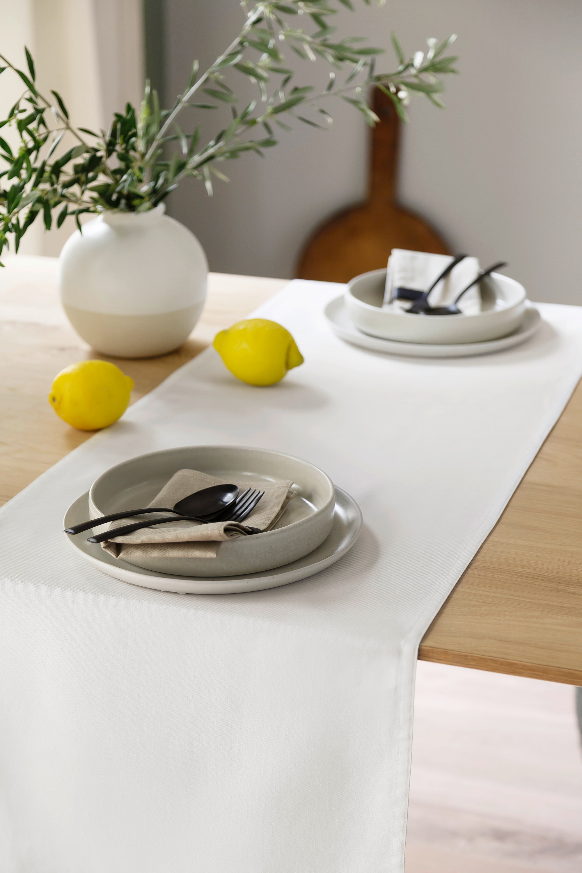 SCHÖNER WOHNEN-Kollektion Chemin de table »Base« aus reiner, sanforisierter Baumwolle