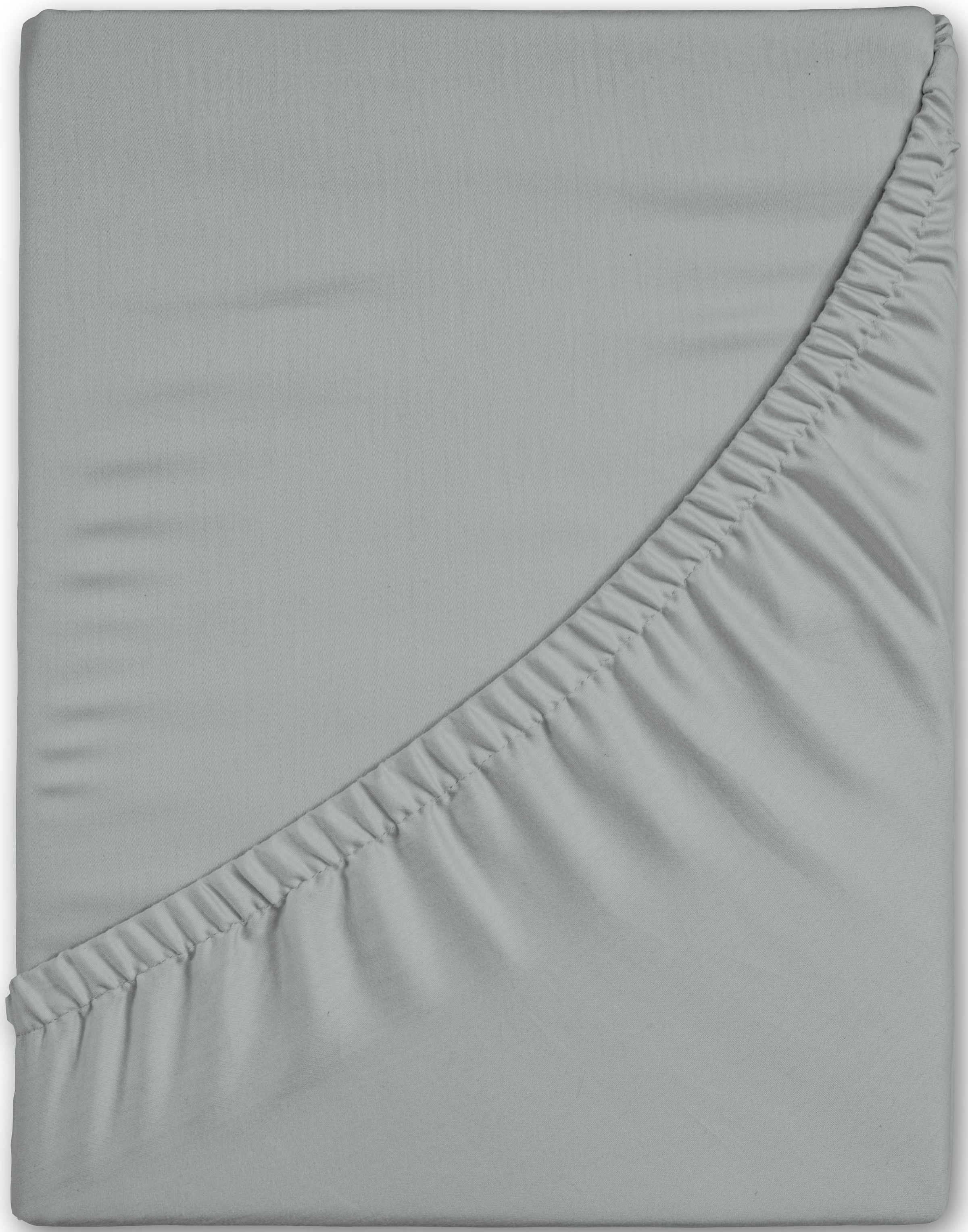 good morning Spannbettlaken »Renforcé Junior«, Baumwolle, Renforcé, Baby, Rundumgummi, bis 20 cm höhe, 60x120, Weiss