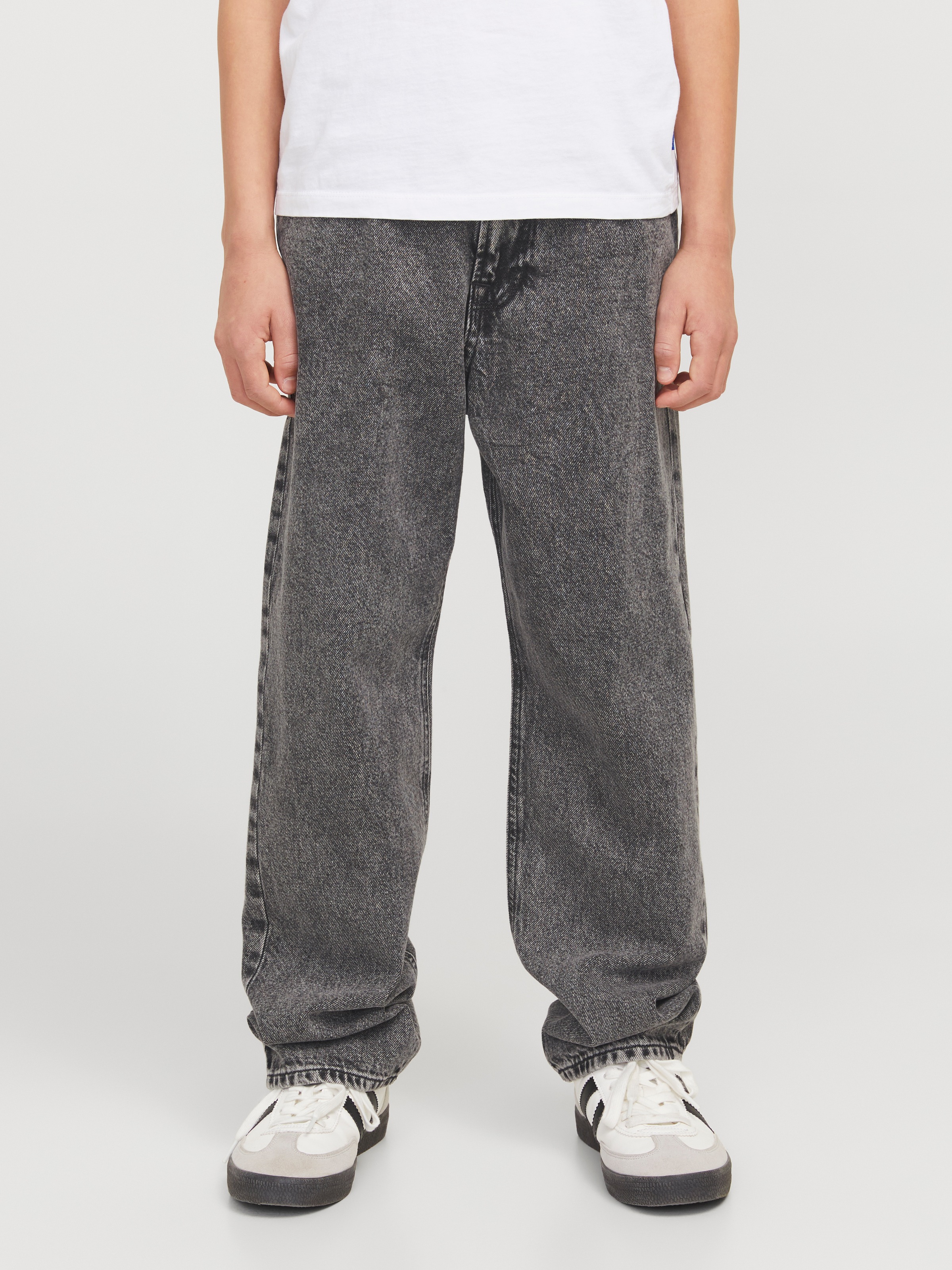 Image of Jack & Jones Junior Relax-fit-Jeans "JJICHRIS ist bequem und vielseitig kombinierbar" unifarben, modisch, relaxed fit, Denim