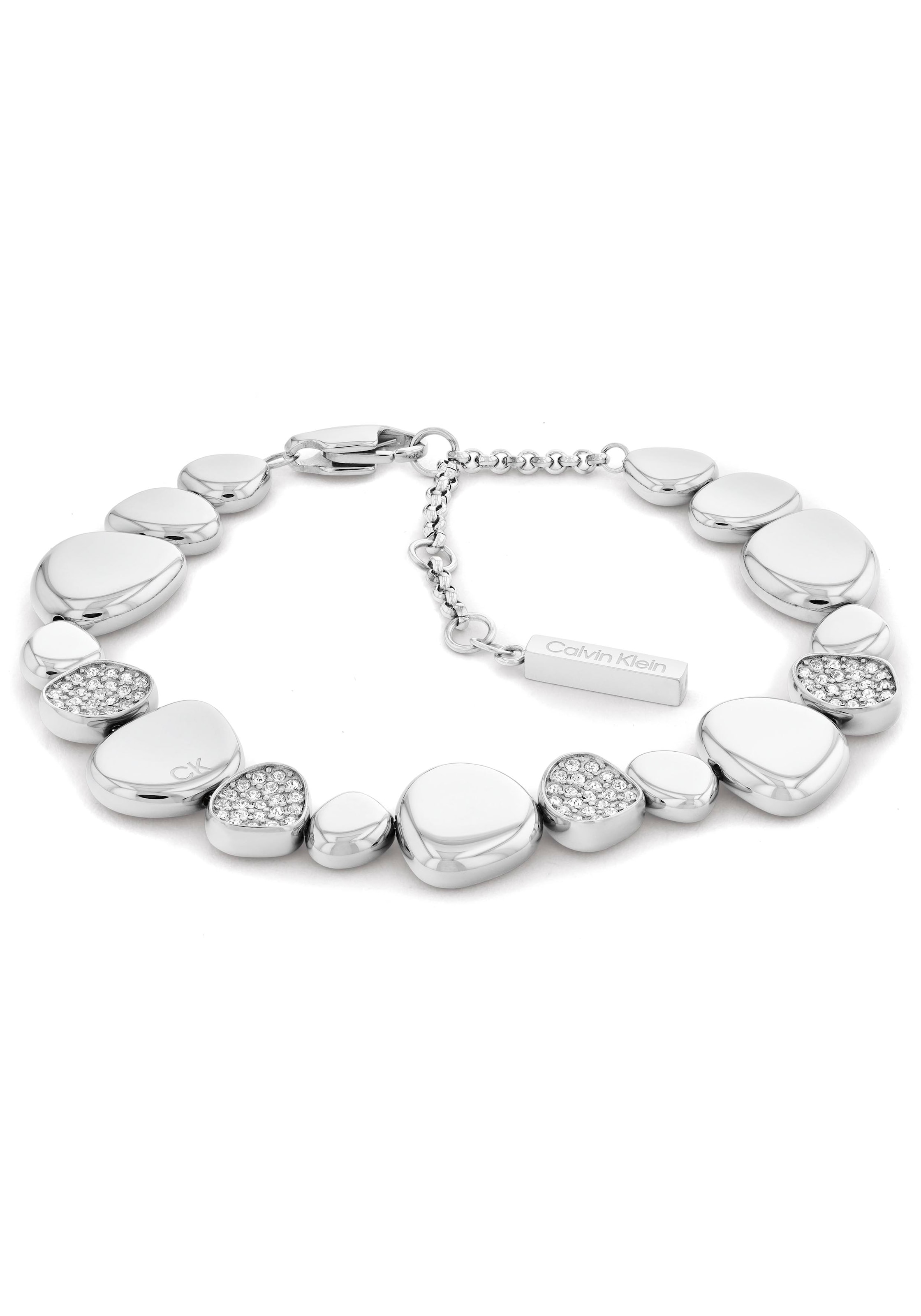 Calvin Klein Armband »Schmuck Edelstahl Armschmuck Ankerkette«, mit Glasstein