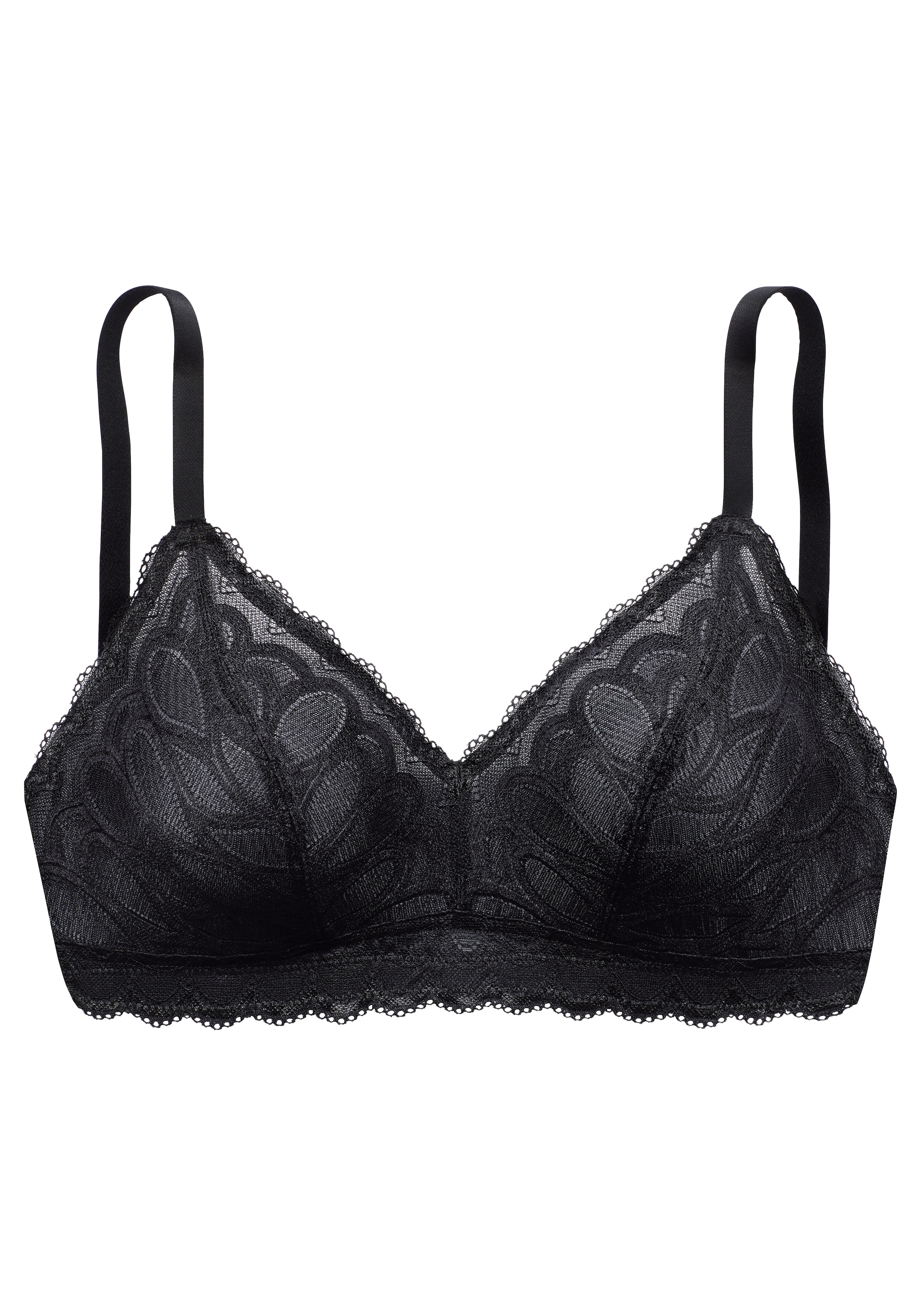Vivance Soutien-gorge à bretelles », BH ohne Bügel« en dentelle et mesh fin, soutien-gorge confortable, grandes tailles