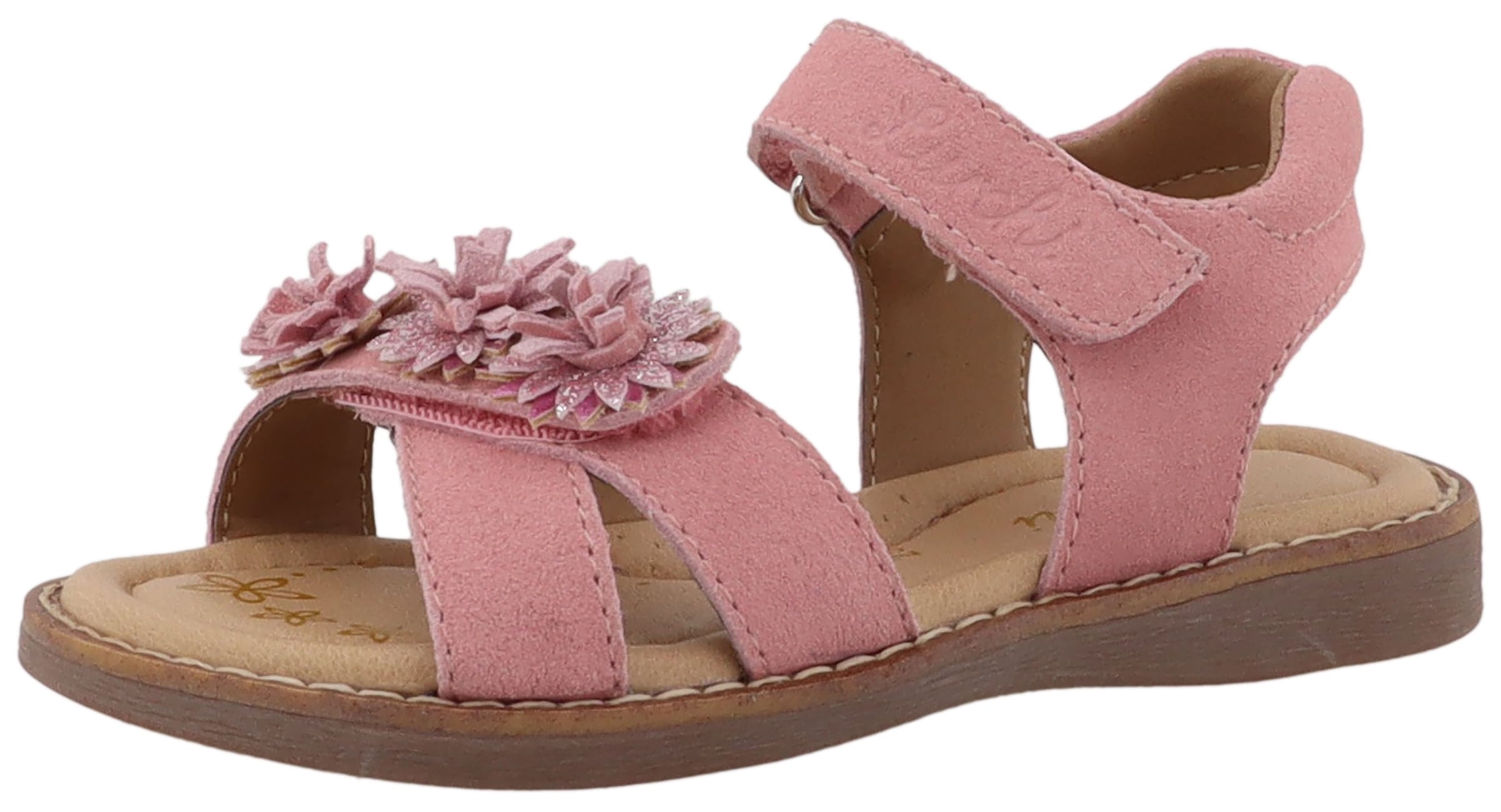 Image of Lurchi Sandale "Loona" Klettschuh mit Blütenapplikation, Grössenschablone zum Download