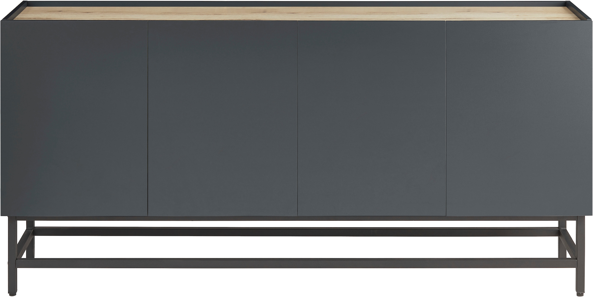 GOODproduct Sideboard »Azly« pflegeleichte Melaminoberfläche, Metallgestell, ABS-Kanten