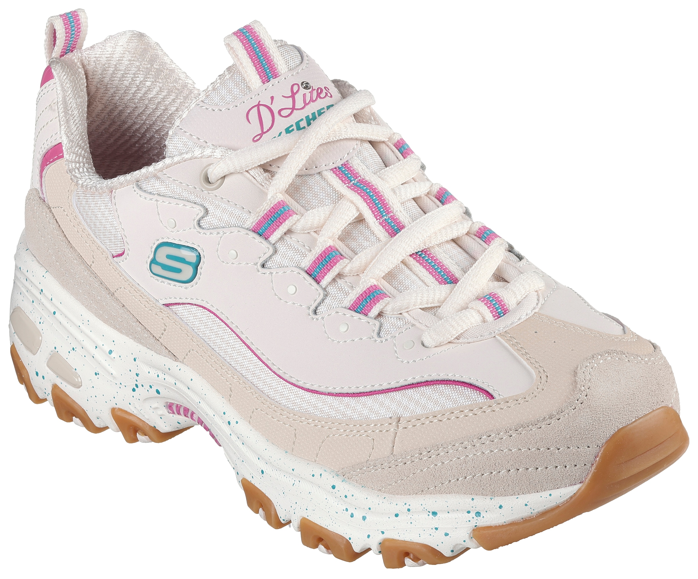 Skechers Sneaker »D'LITES-BOLD VIEWS«, mit Air-Cooled Memory Foam, Freizeitschuh, Halbschuh, Schnürschuh