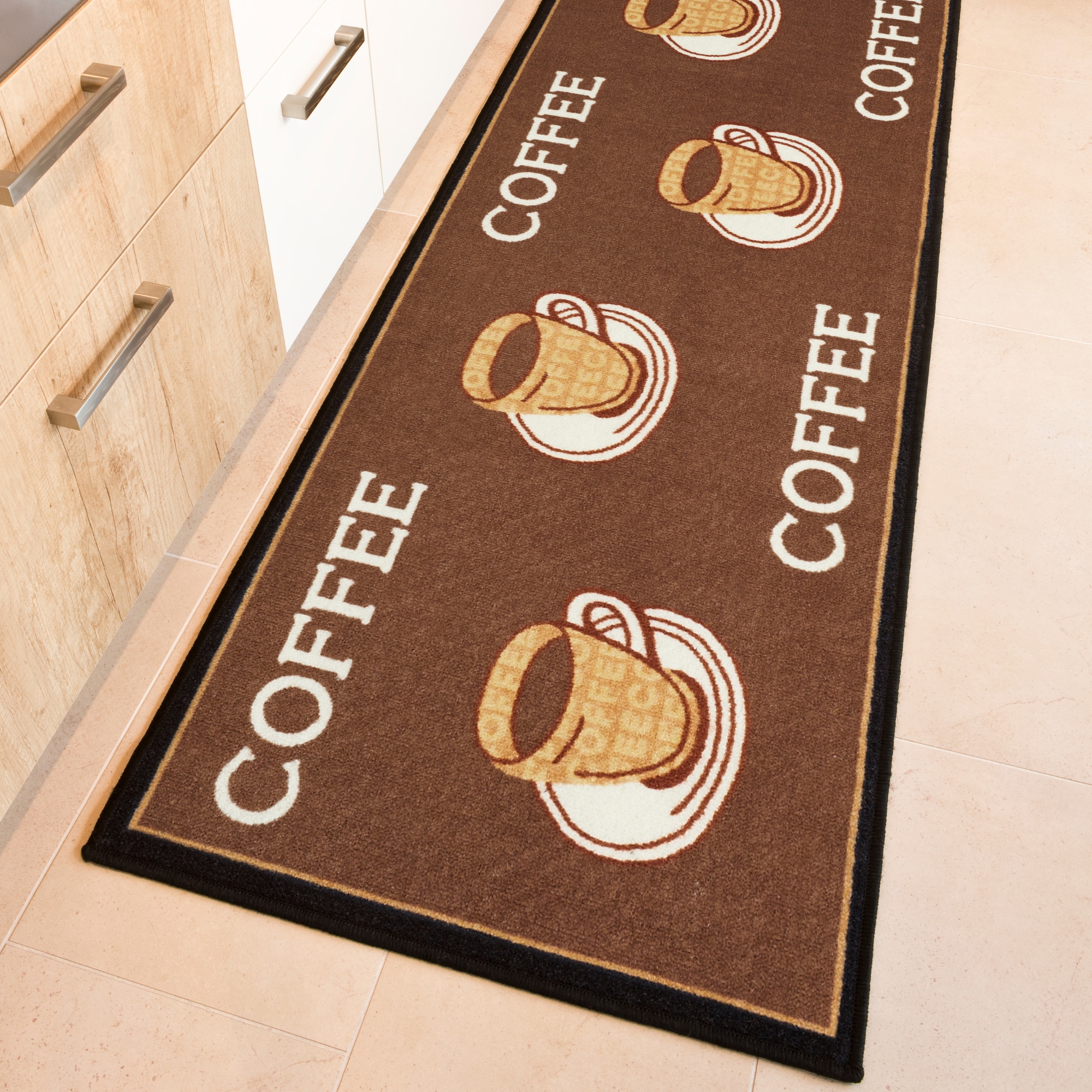 Andiamo Chemin de cuisine »Coffee« Rectangulaire 5 mm Höhe Motiv Kaffee, mit Schriftzug, Küche, Kundenliebling