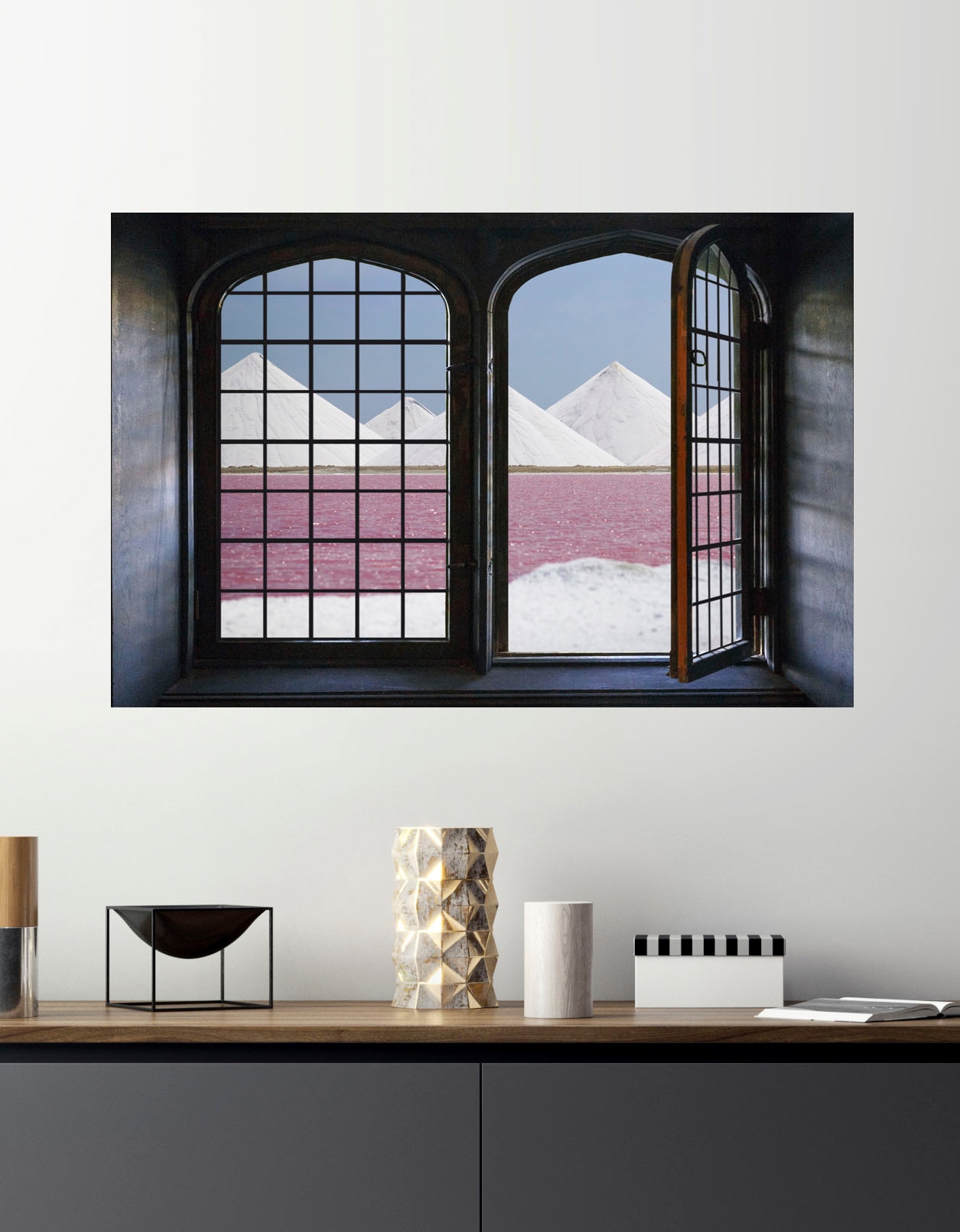 Image of queence Wandsticker "Traum in Rosa" Wandsticker, Wandbild, selbstklebend, 3D, Fenster