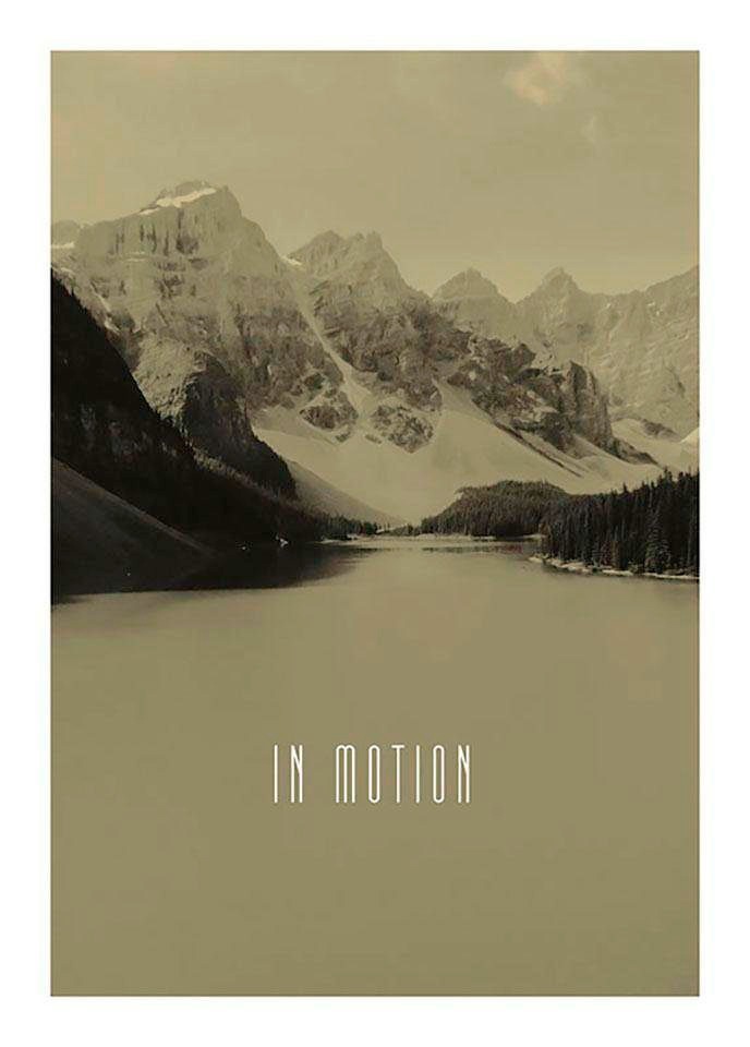 Image of Komar Bild "Word Lake In Motion Sand" Natur 1 Stk. tlg. Wandbild zur Dekoration - ohne Rahmen