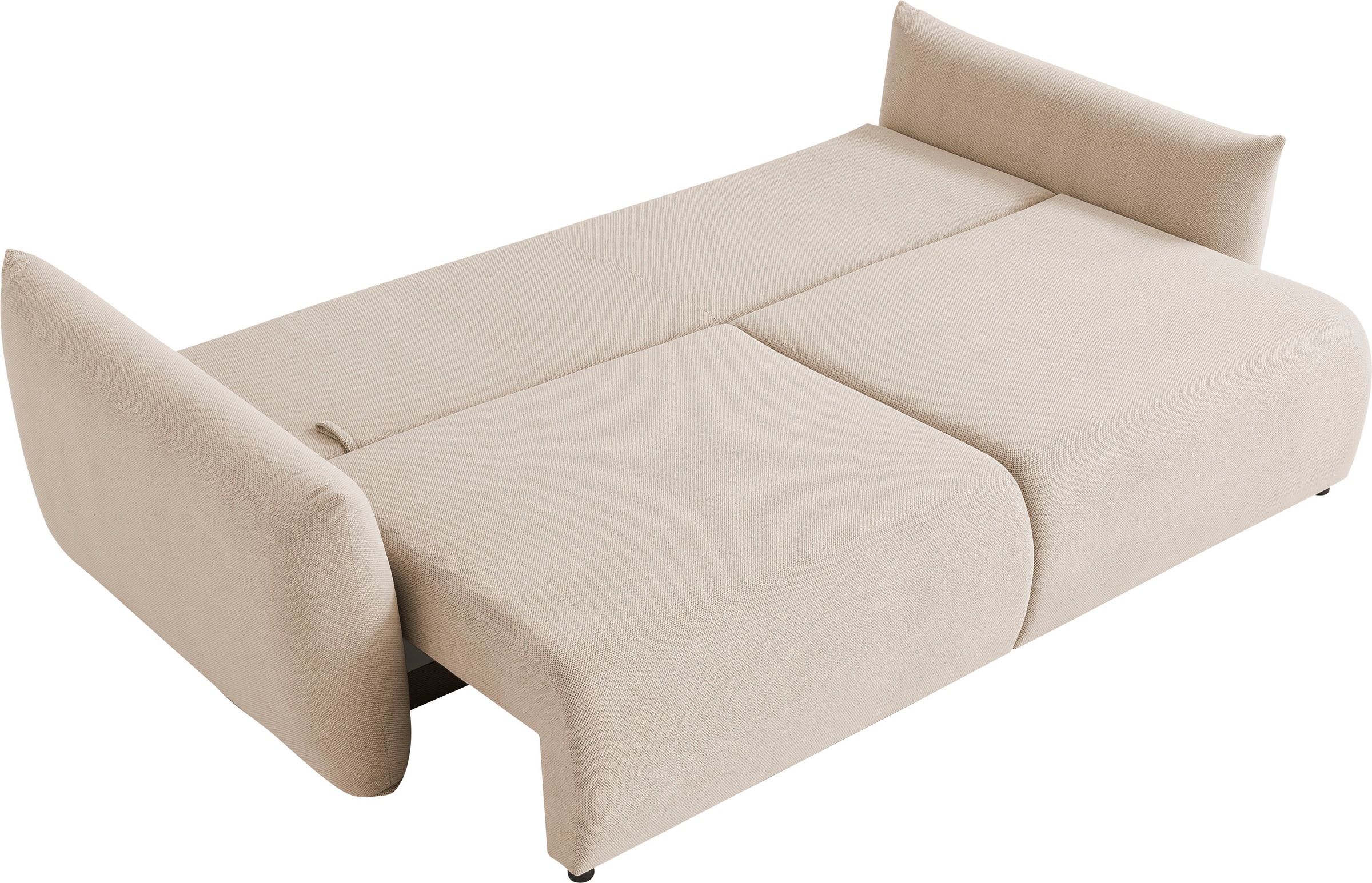 Home affaire 3-Sitzer »MAVAS Schlafsofa mit Bettkasten« ca.240/108cm (Liegefläche 212/145 cm), Cord, Chenille, Struktur