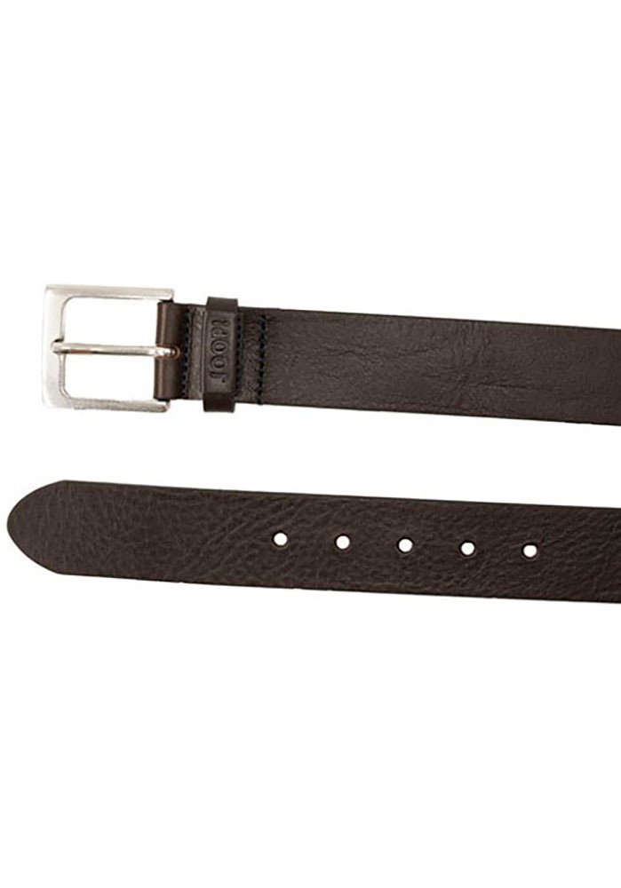 Joop Jeans Ceinture en cuir avec boucle ardillon carrée, look vintage
