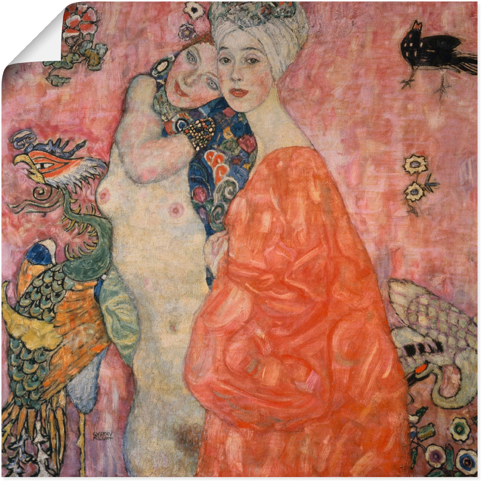 Image of Artland Wandbild »Die Freundinnen. 1916/17«, Frau, (1 St.), in vielen Grössen & Produktarten - Alubild / Outdoorbild für den Aussenbereich, Leinwandbild, Poster, Wandaufkleber / Wandtattoo auch für Badezimmer geeignet bei Ackermann Versand Schweiz