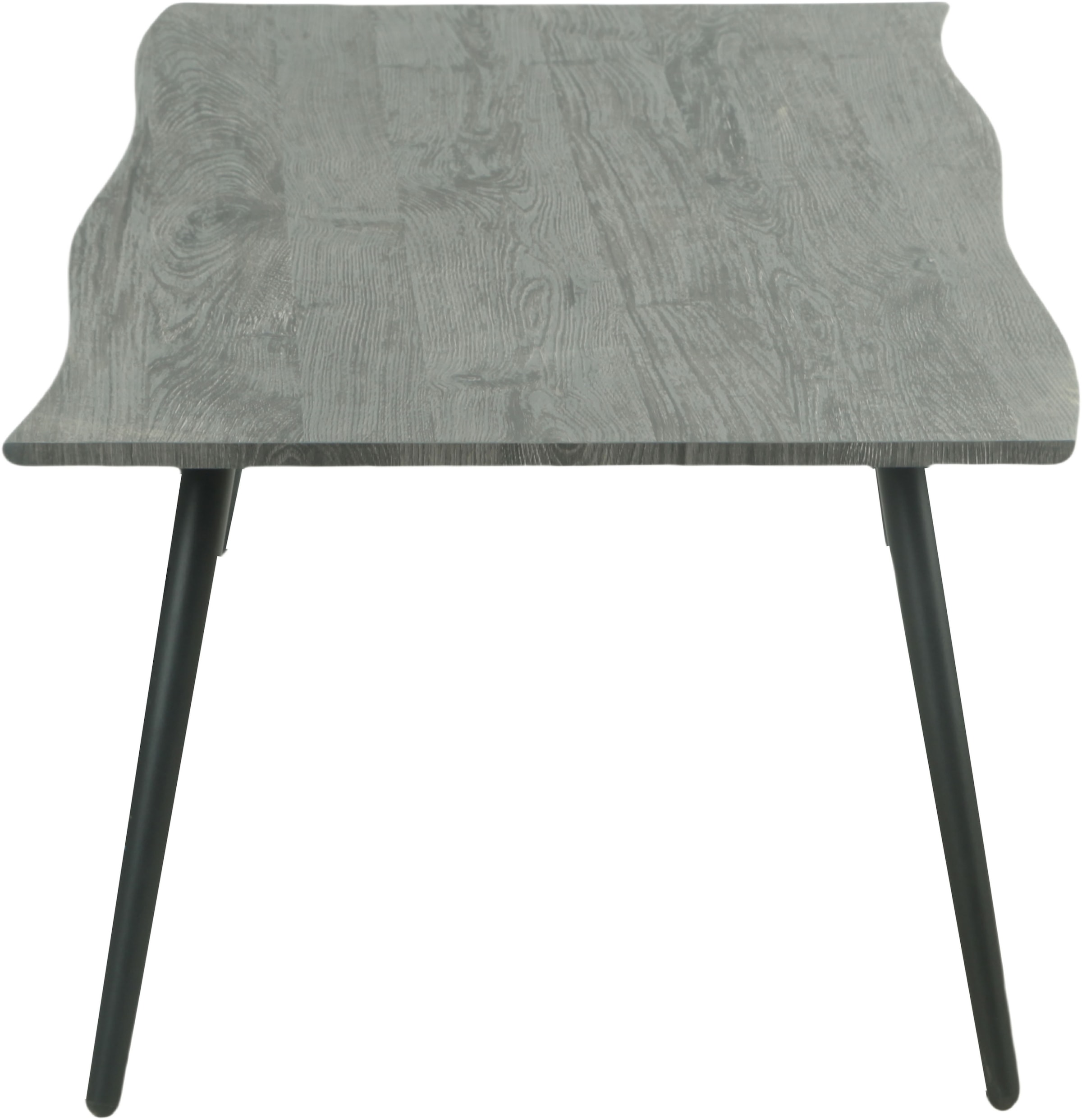 HELA Couchtisch »ZAGREB« 1 Stk. tlg. Baumkantenoptik,Vierfuss,Rundrohr,fest,110 x 60 cm