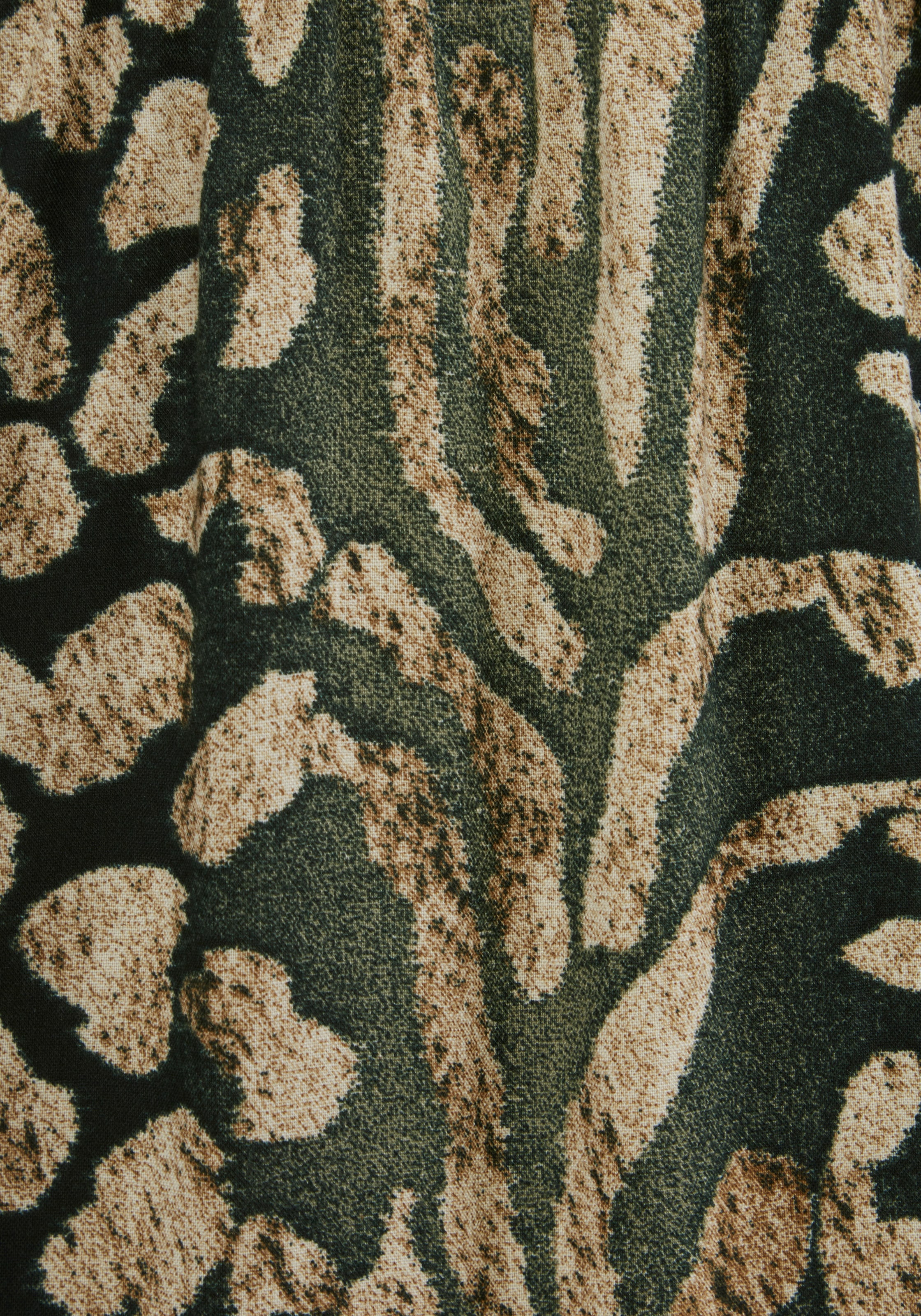 LASCANA Sommerkleid »mit Animalprint und süssen Flügelärmeln aus gewebter Viskose« Ohne Taschen Luftiges Sommerkleid, Strandkleid, Tunikakleid, Blusenkleid, Festival