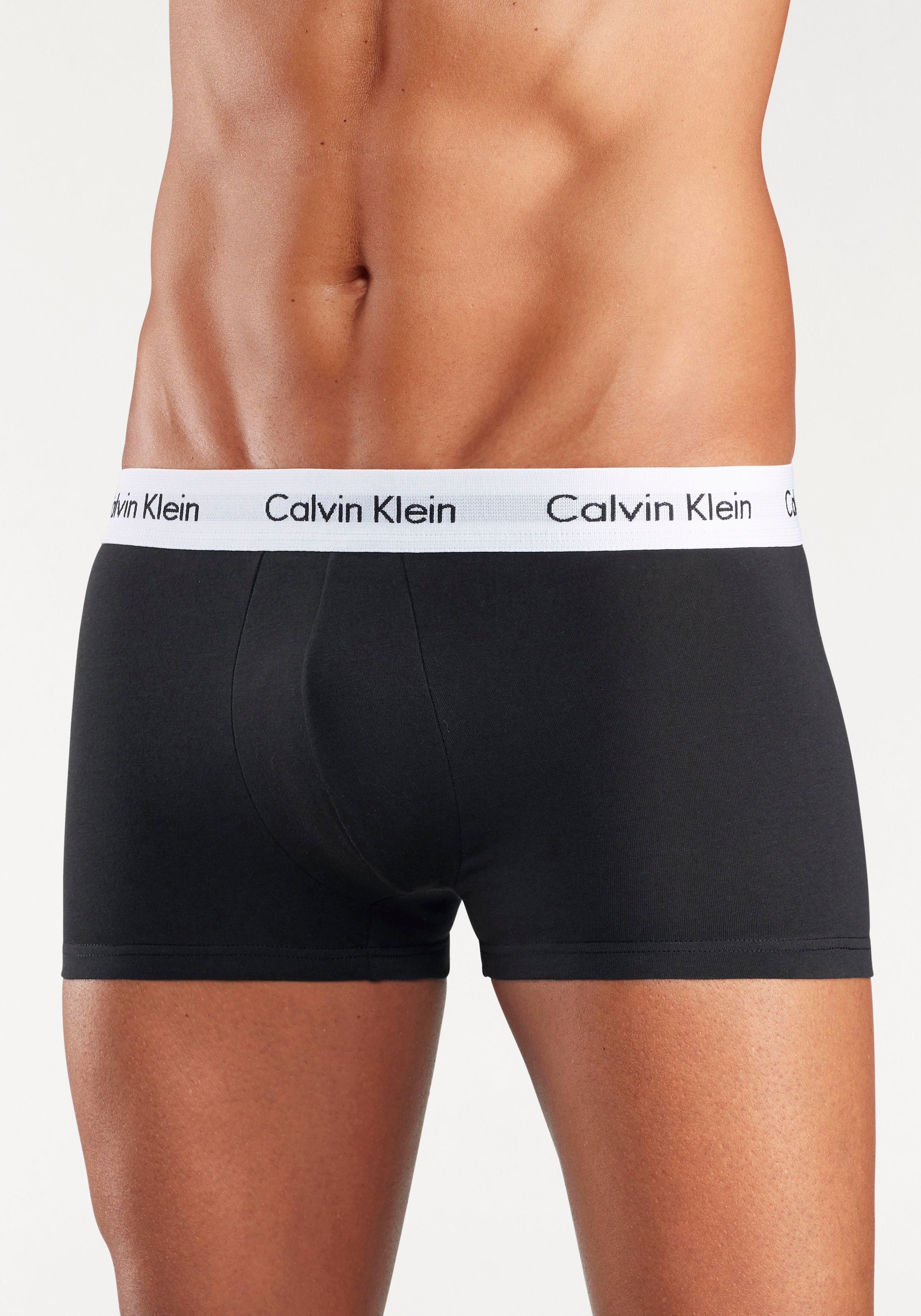Calvin Klein Underwear Trunk »Low Rise Trunk 3 PACK« 3 Stk. mit weissem Webbund