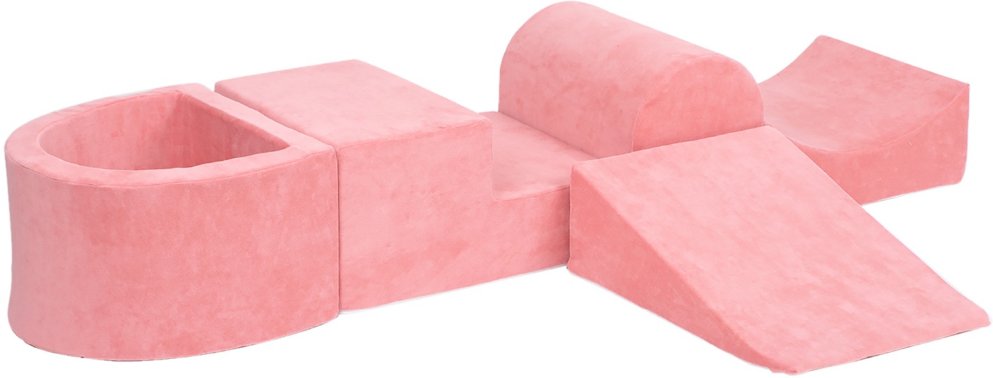 Knorrtoys® Bällebad »Soft, Pink«, (5 tlg.), mit Spielblöcken; Made in Europe