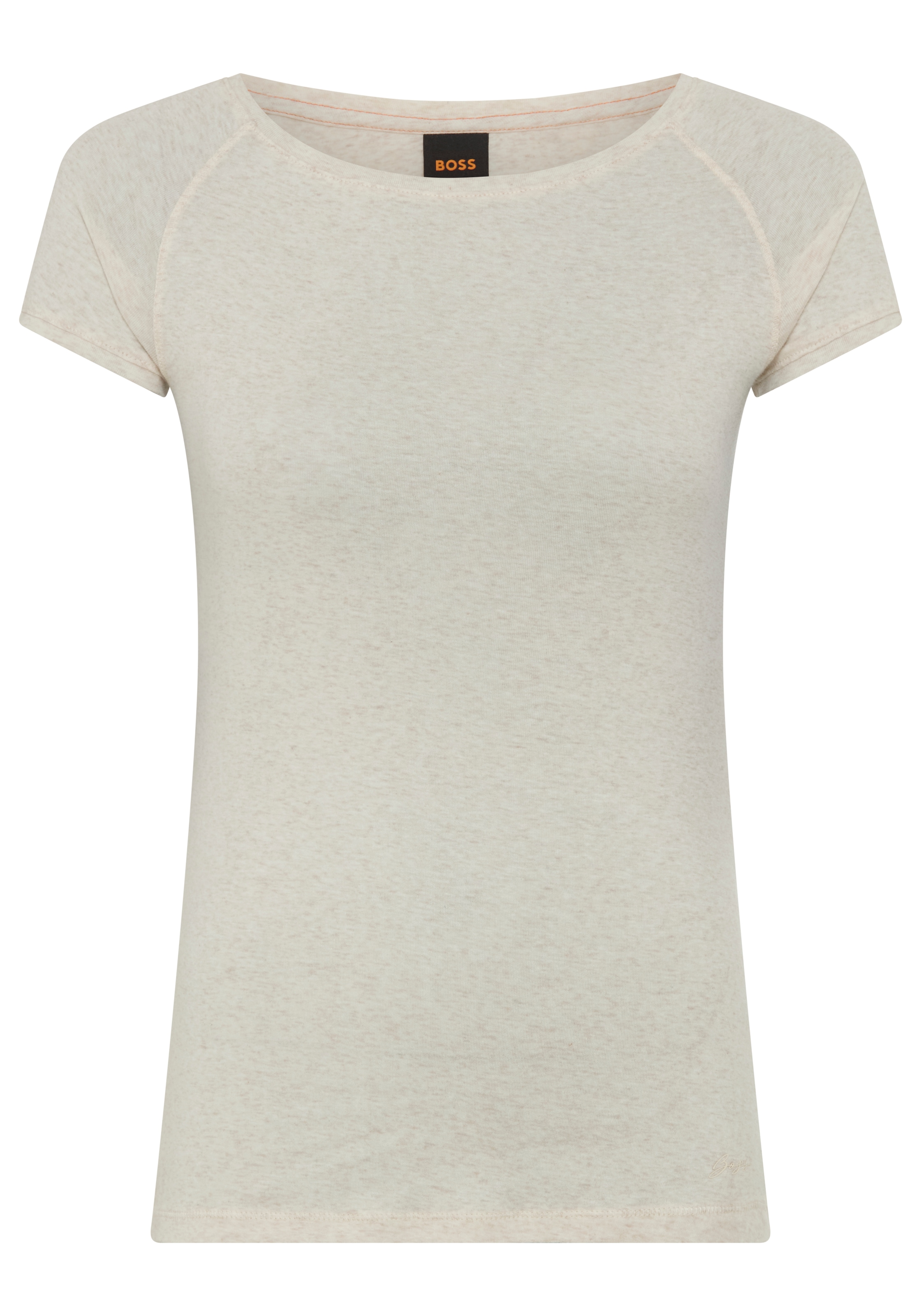 Image of BOSS ORANGE T-Shirt "Espia Premium Damenmode" mit Raglanärmeln, Slim Fit