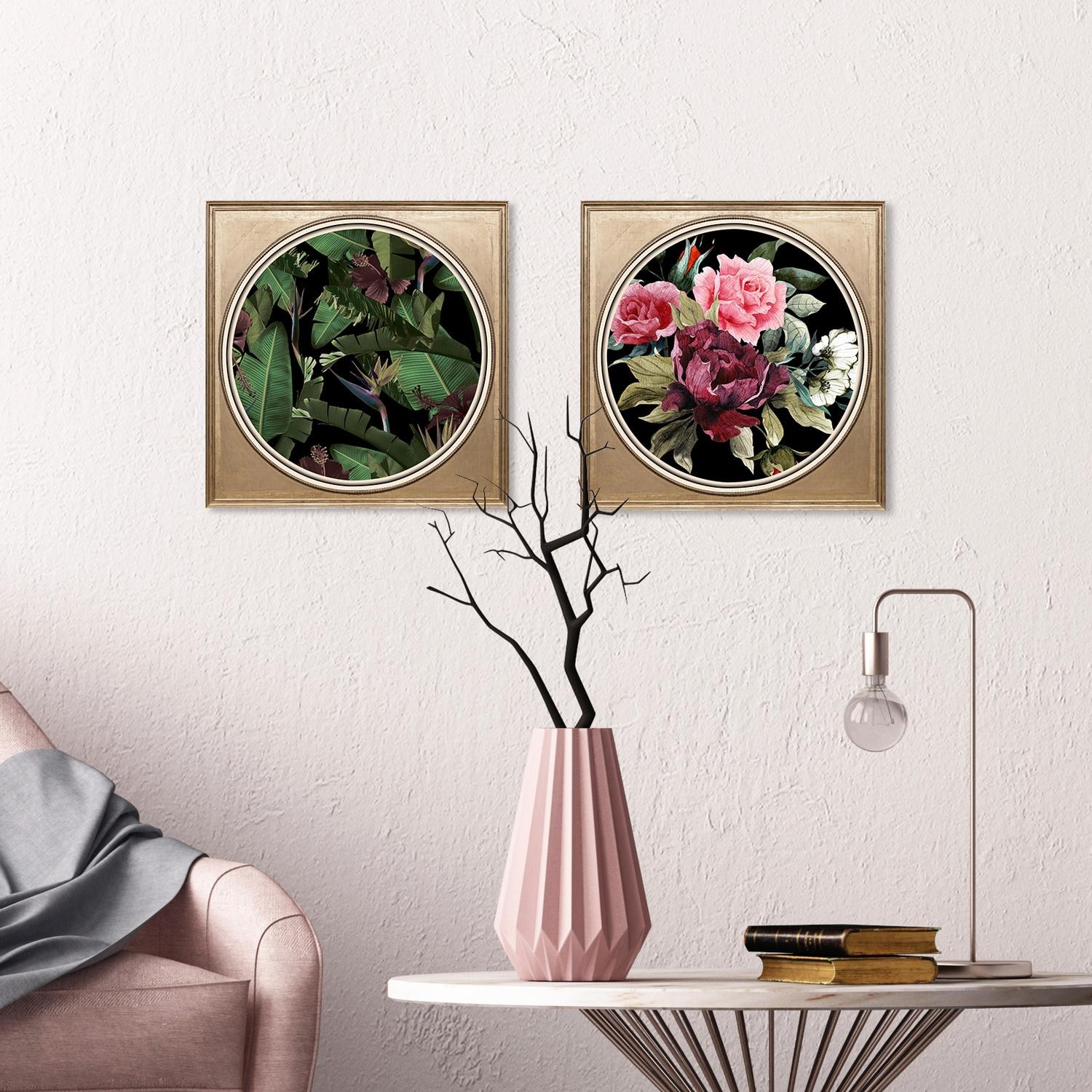 queence Acrylglasbild »Bunter Blumenstrauss II«, Blumen-Blumenbilder-Kunst-Pflanzen-Pflanzenbilder-Gemälde, Fine Art-Print in Galeriequalität