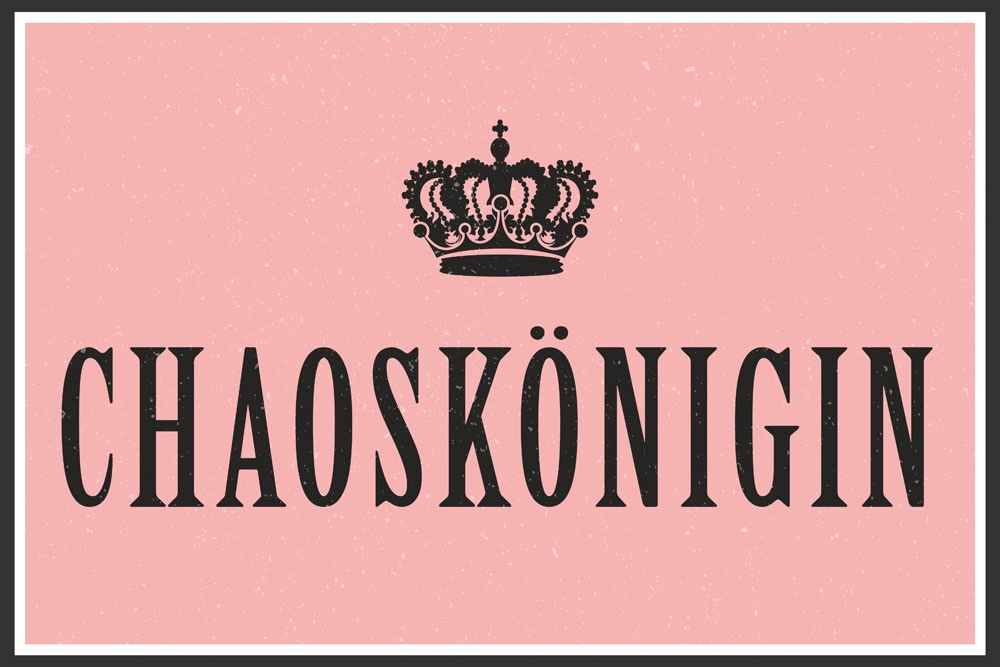 queence Metallbild »Chaoskönigin«, (1 St.), Stahlschilder
