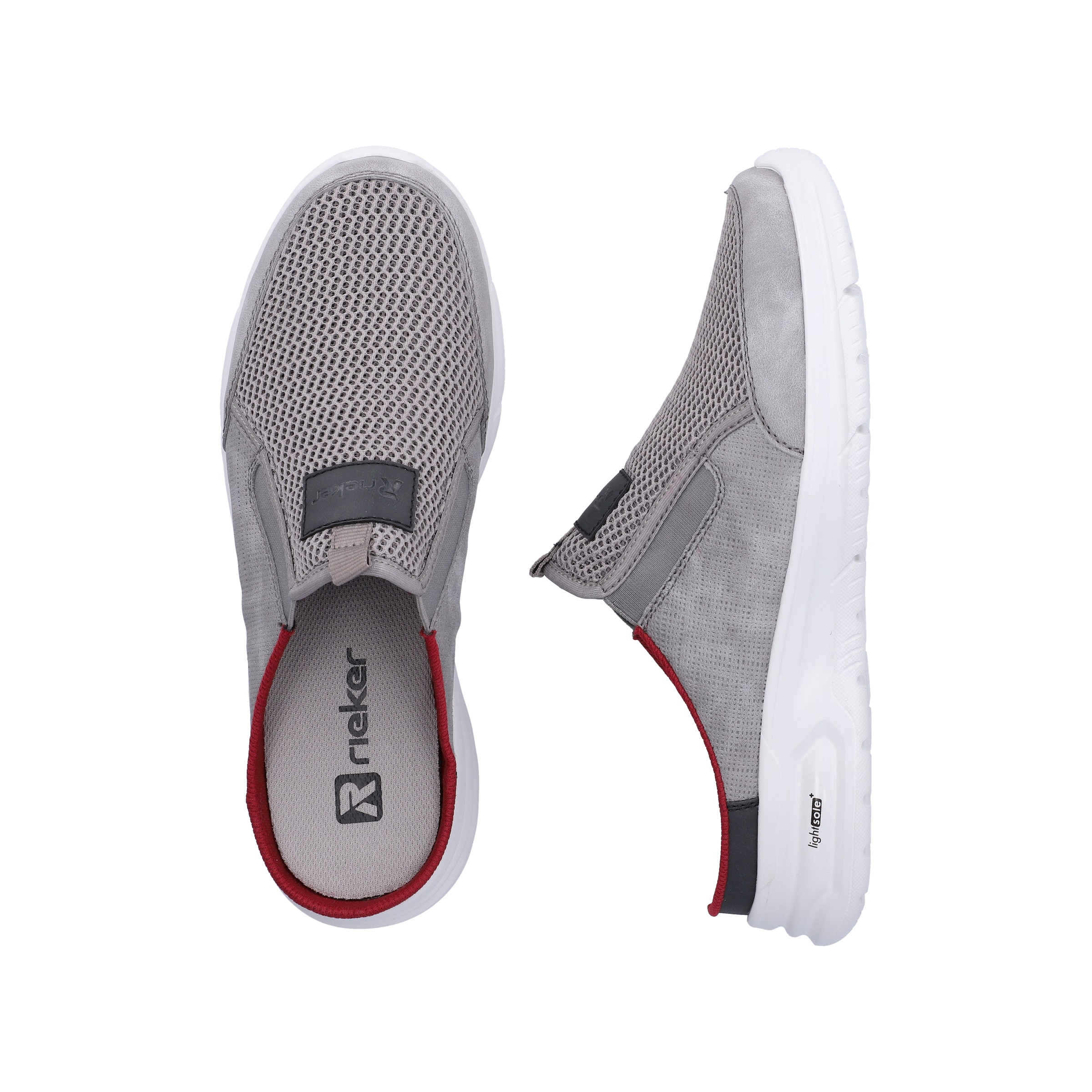 Rieker 1100000002199  Sommerschuh, Hausschuh, Schlupfschuh mit seitlichen Stretcheinsätzen