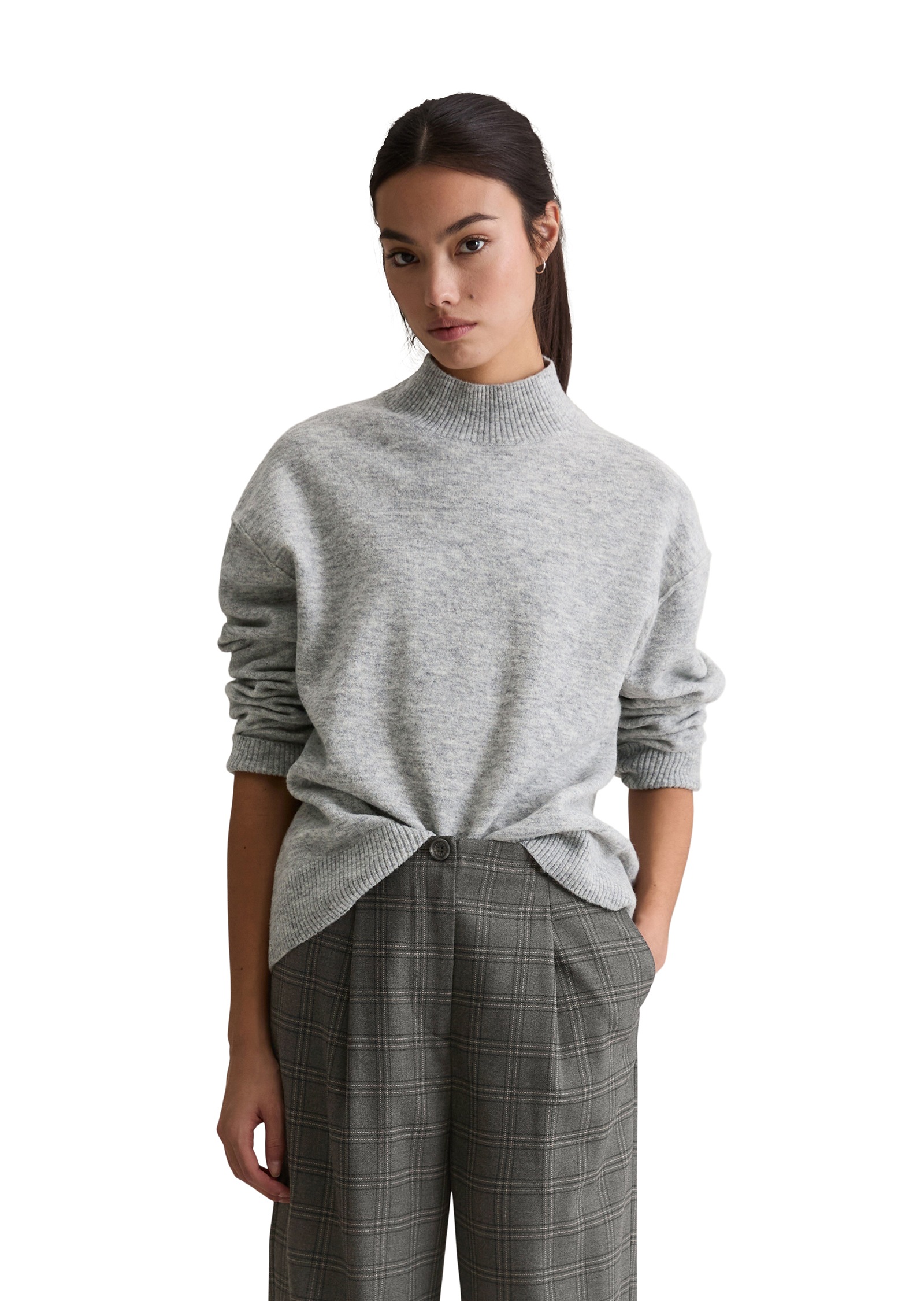 Image of Marc OPolo DENIM Strickpullover regular fit aus softem Schurwolle-Mix, Rundhals