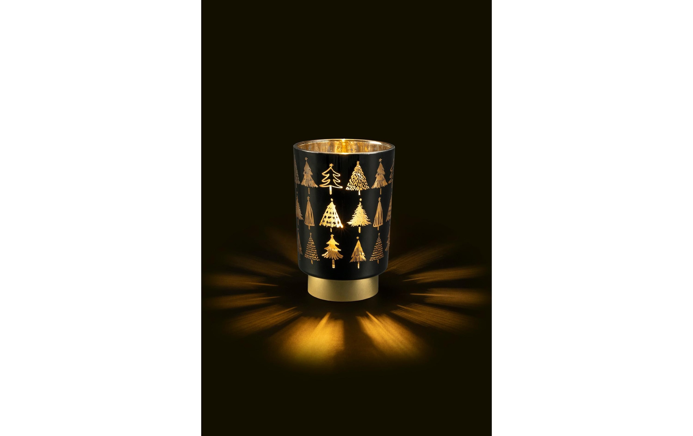 STT Laterne "Glas Black tree Lantern S"