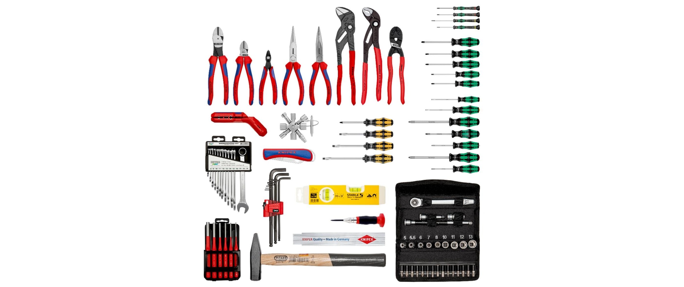 Knipex Werkzeugkoffer »Robust45 Move Mechanik, 90-teilig«, (90 St.)