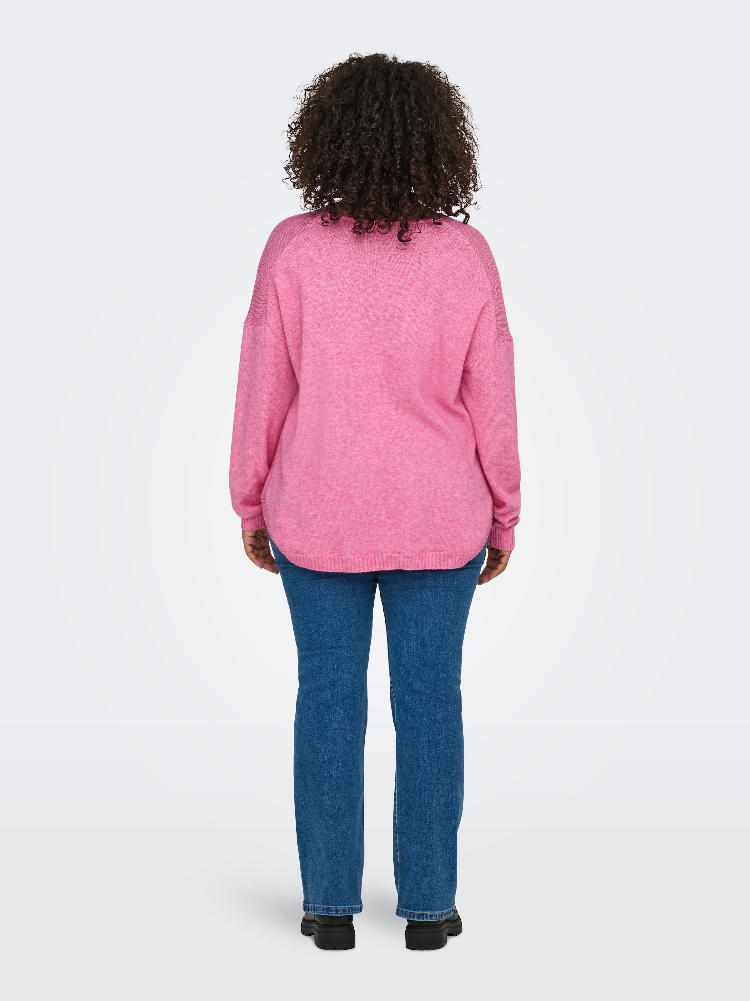 ONLY CARMAKOMA V-Ausschnitt-Pullover »CARMARGARETA LS PULLOVER KNT NOOS«