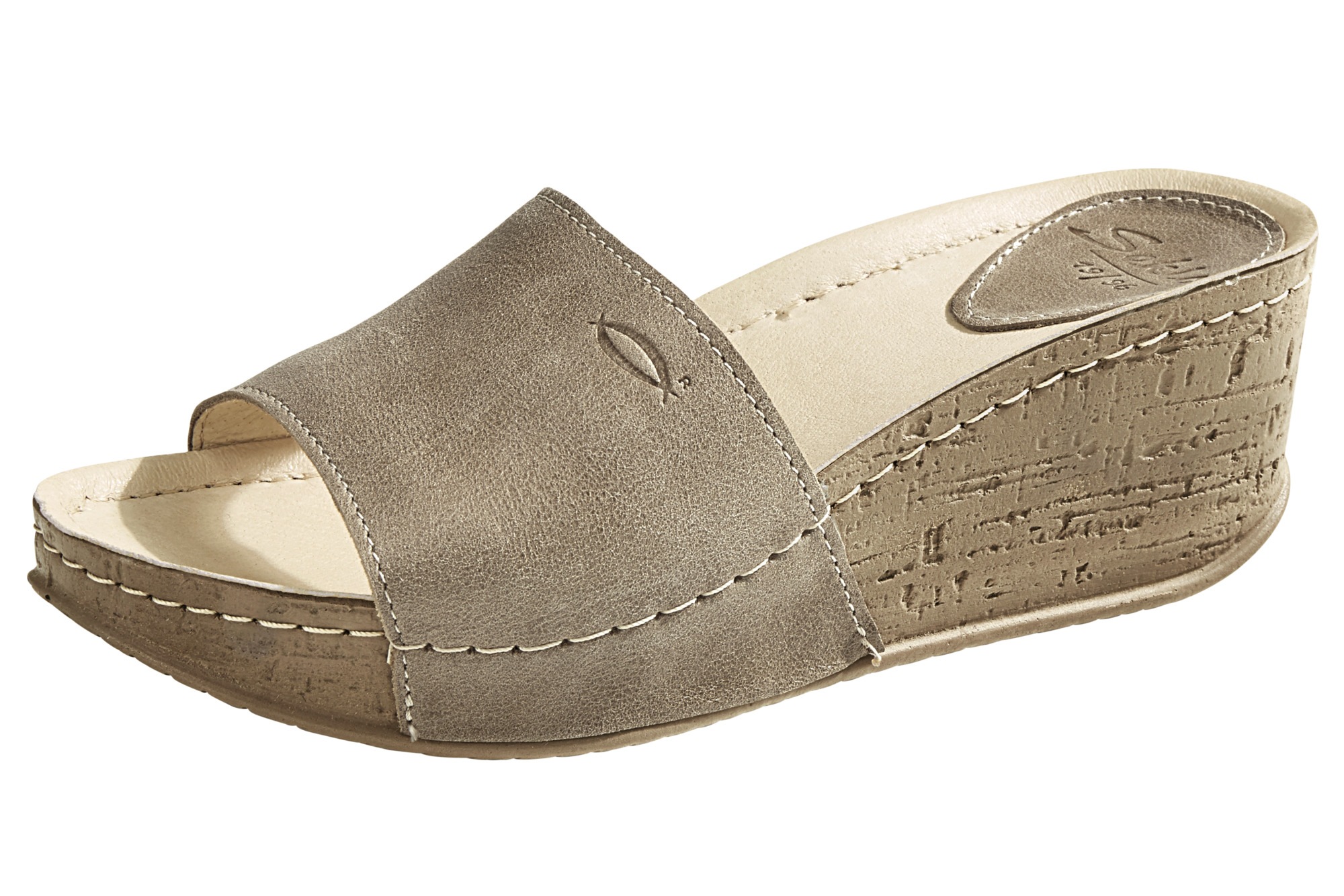 Pantolette mit Keilabsatz