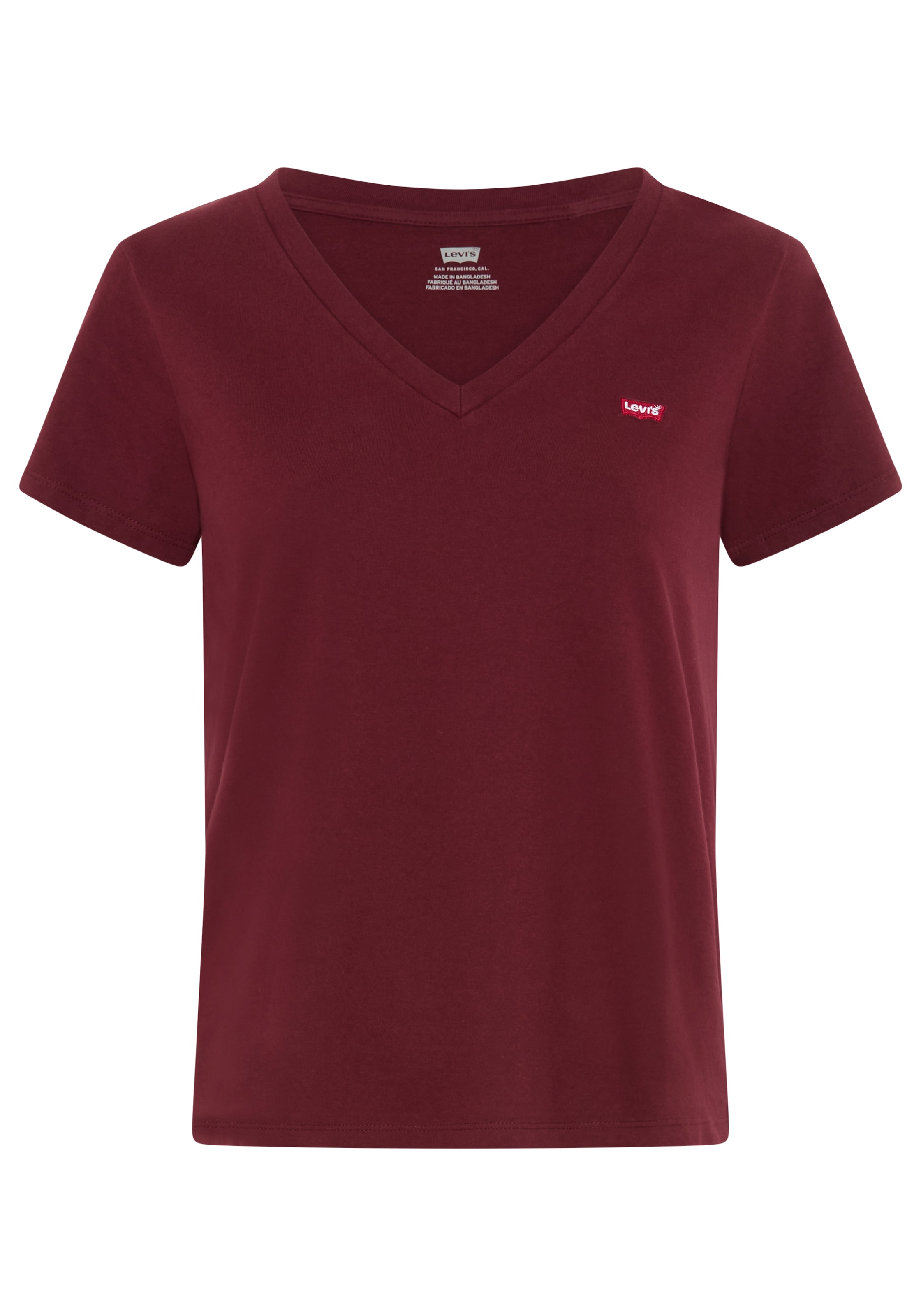 Levi's® V-Shirt »Perfect Tee« mit kleinem Batwing- Logo