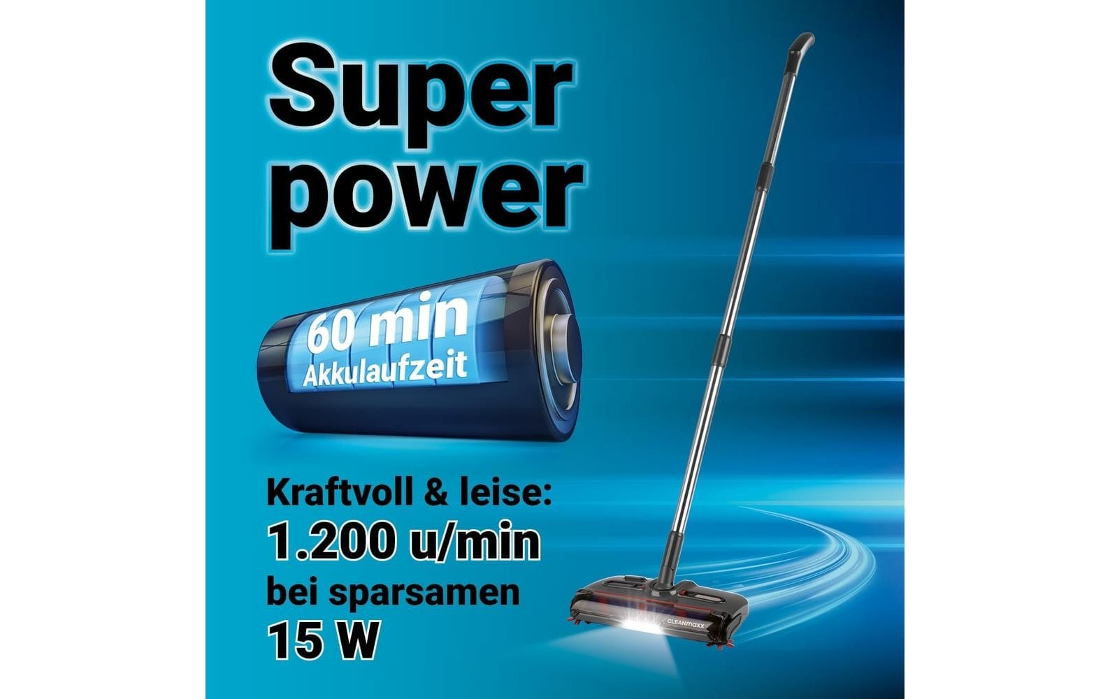 CLEANmaxx Akkubesen »15 W, USB-C, LED«