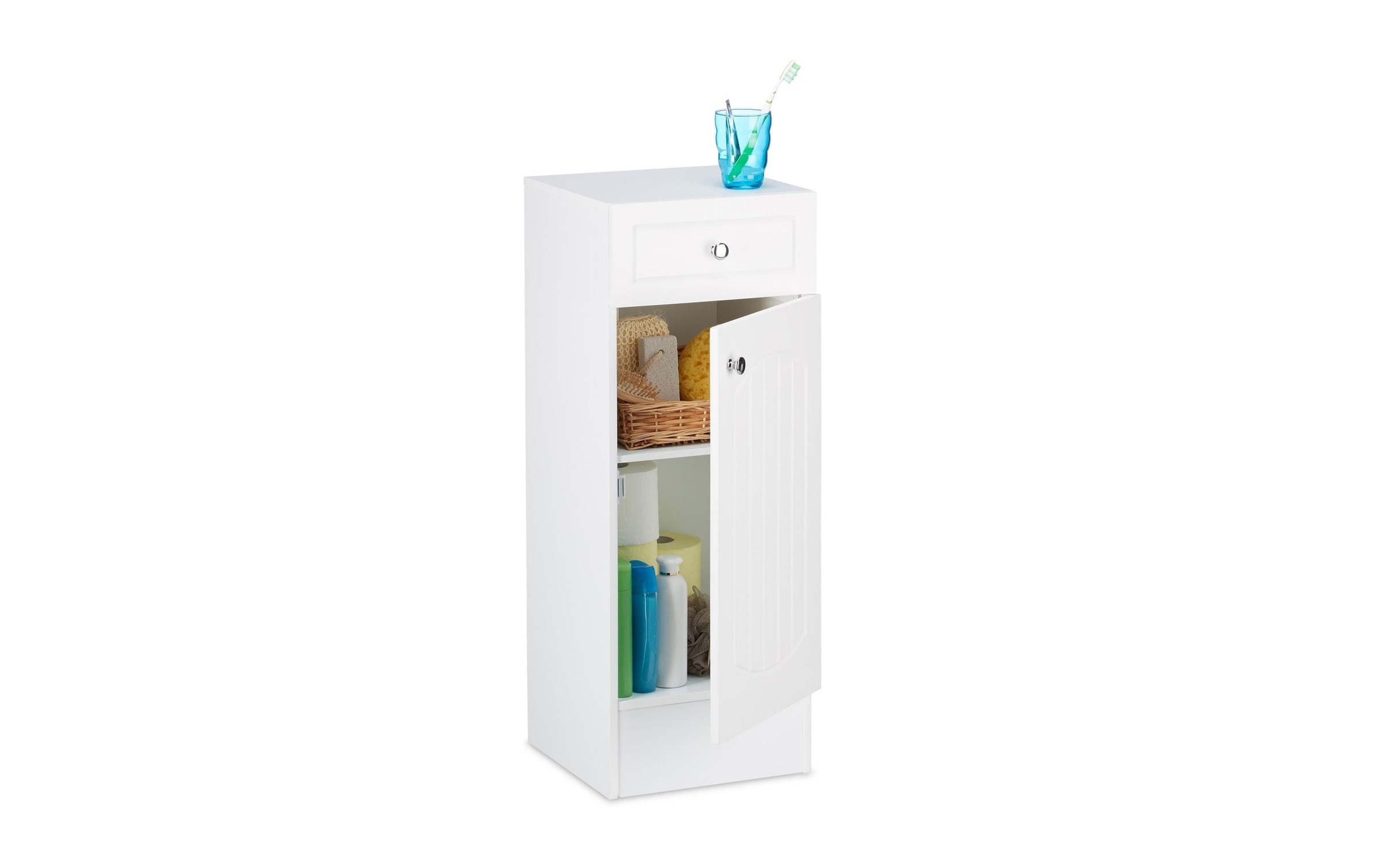 relaxdays Badregal »80 x 45076 x 45076 cm, Weiss«