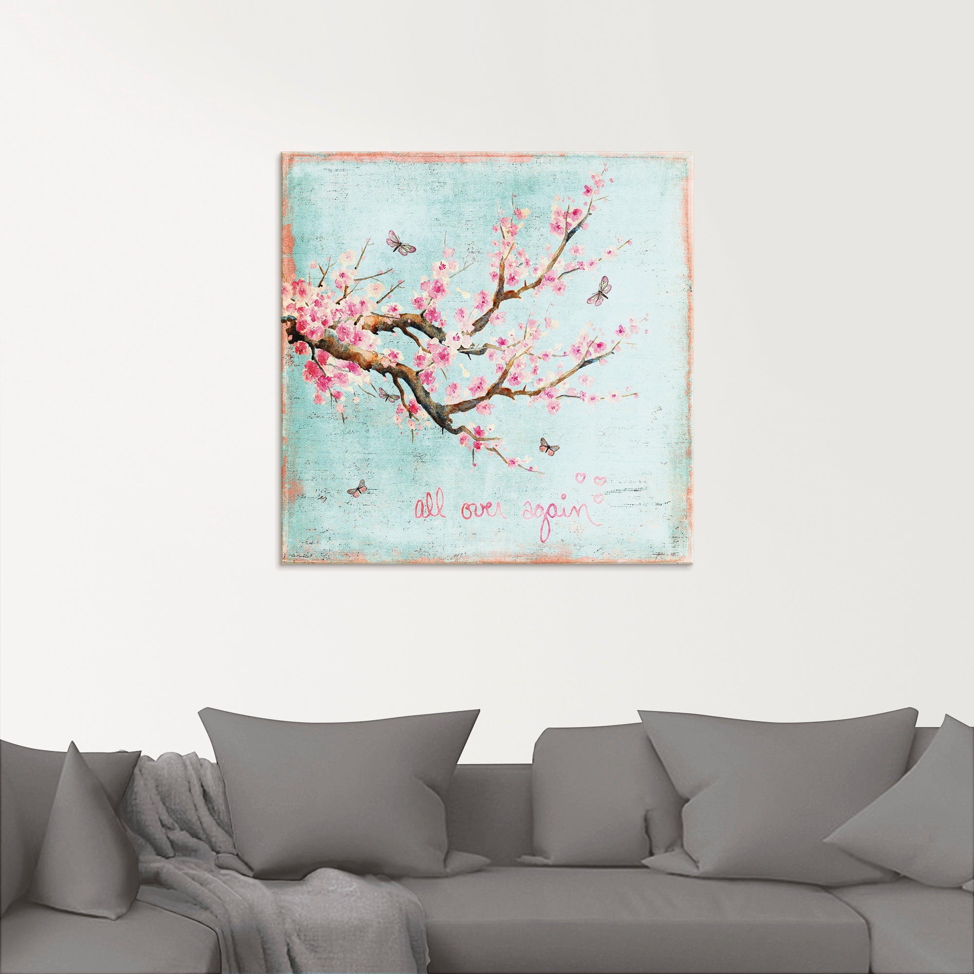Artland Glasbild »Er ist wieder da«, Blumen, (1 St.), in verschiedenen Grössen